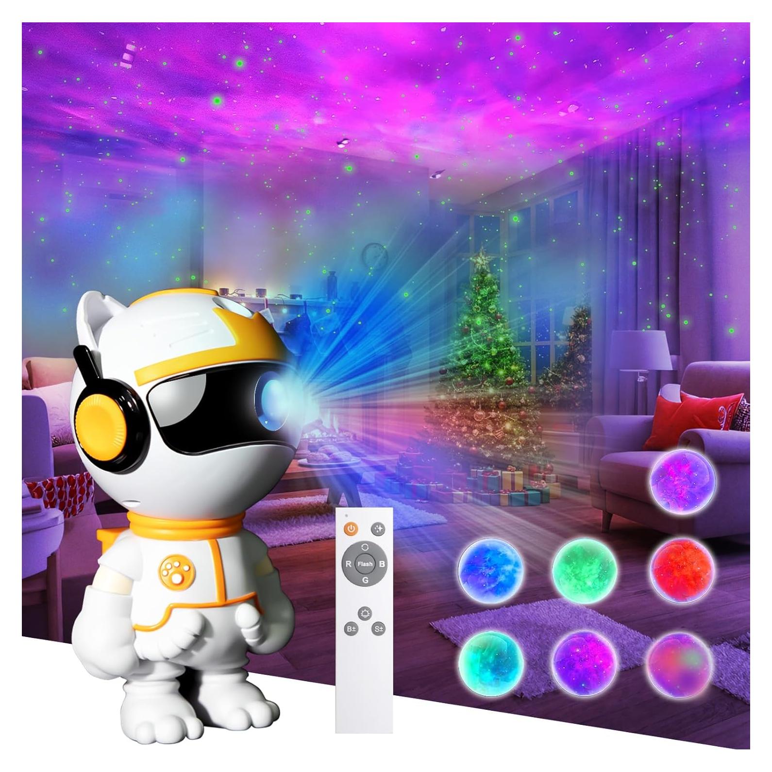 Proyector de Estrellas Galaxy GUEDIEO S100, Luz Nocturna 21x11 cm