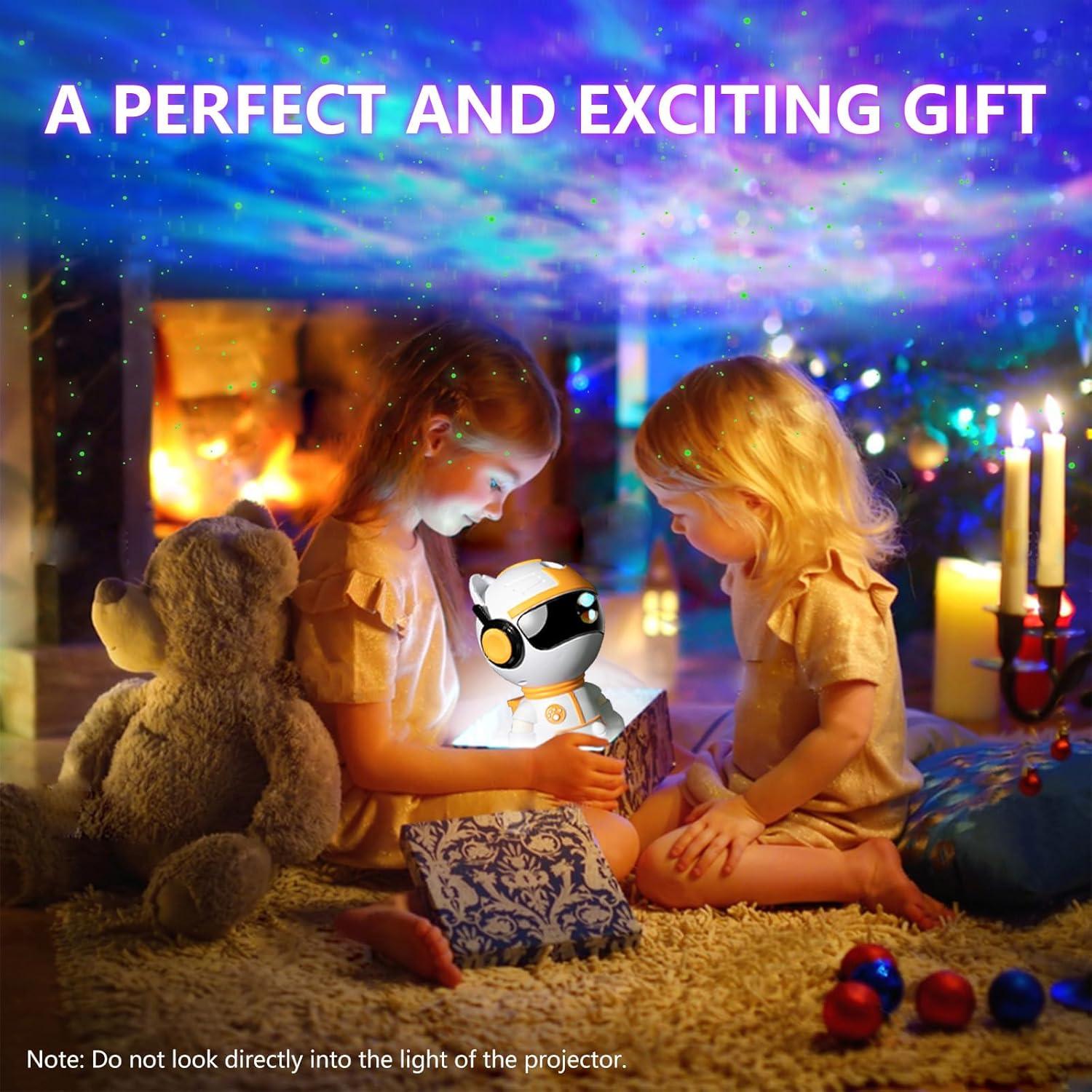 Proyector de Estrellas Galaxy GUEDIEO S100, Luz Nocturna 21x11 cm