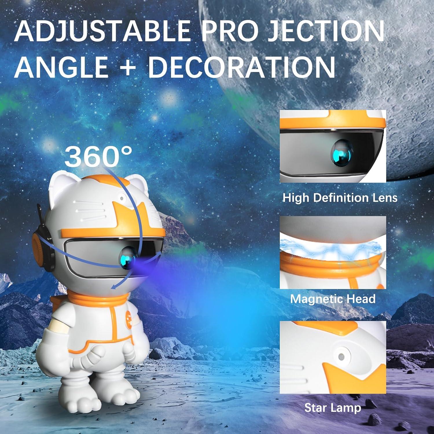 Proyector de Estrellas Galaxy GUEDIEO S100, Luz Nocturna 21x11 cm