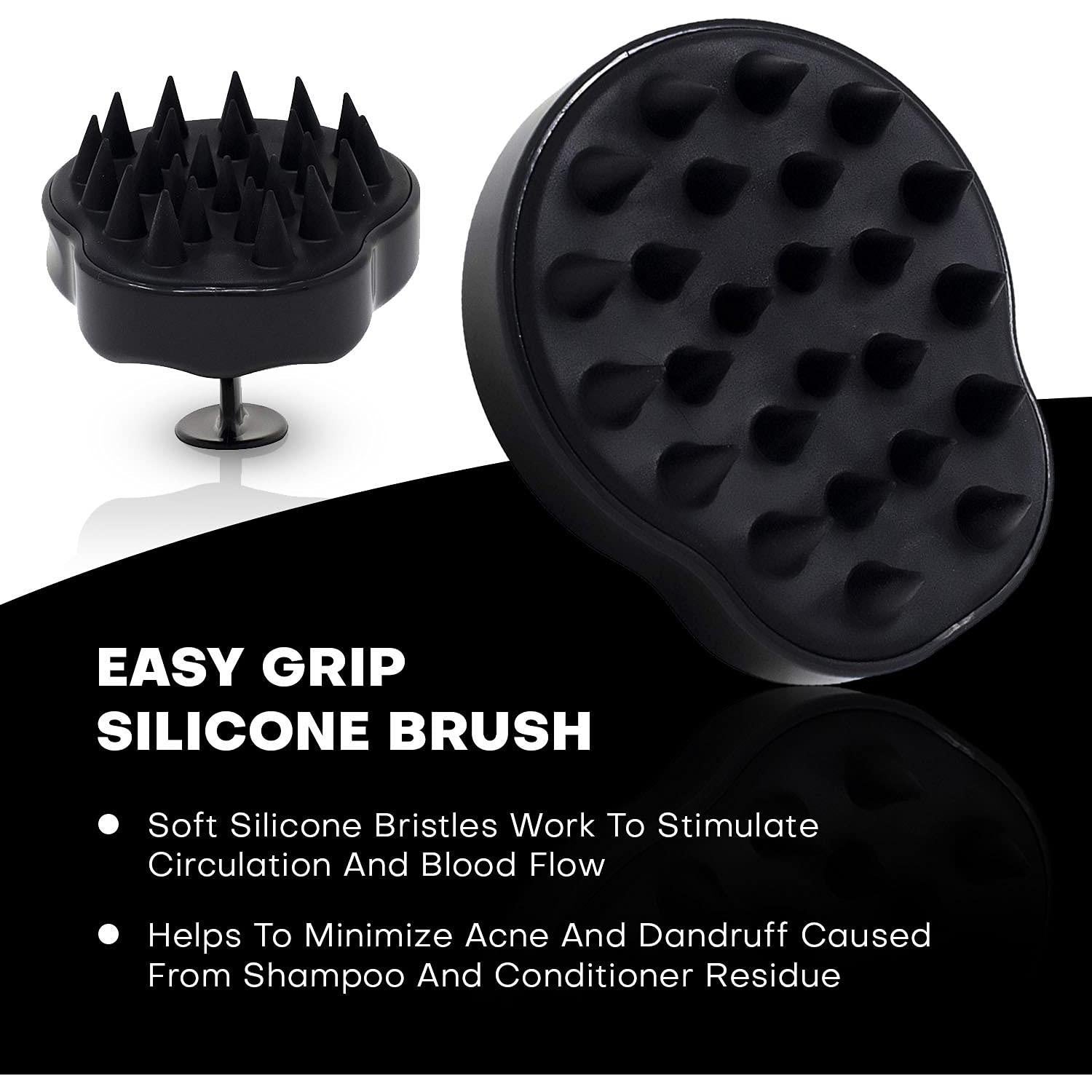 Cepillo de Masaje Spornette SB-1 para Cuero Cabelludo Negro