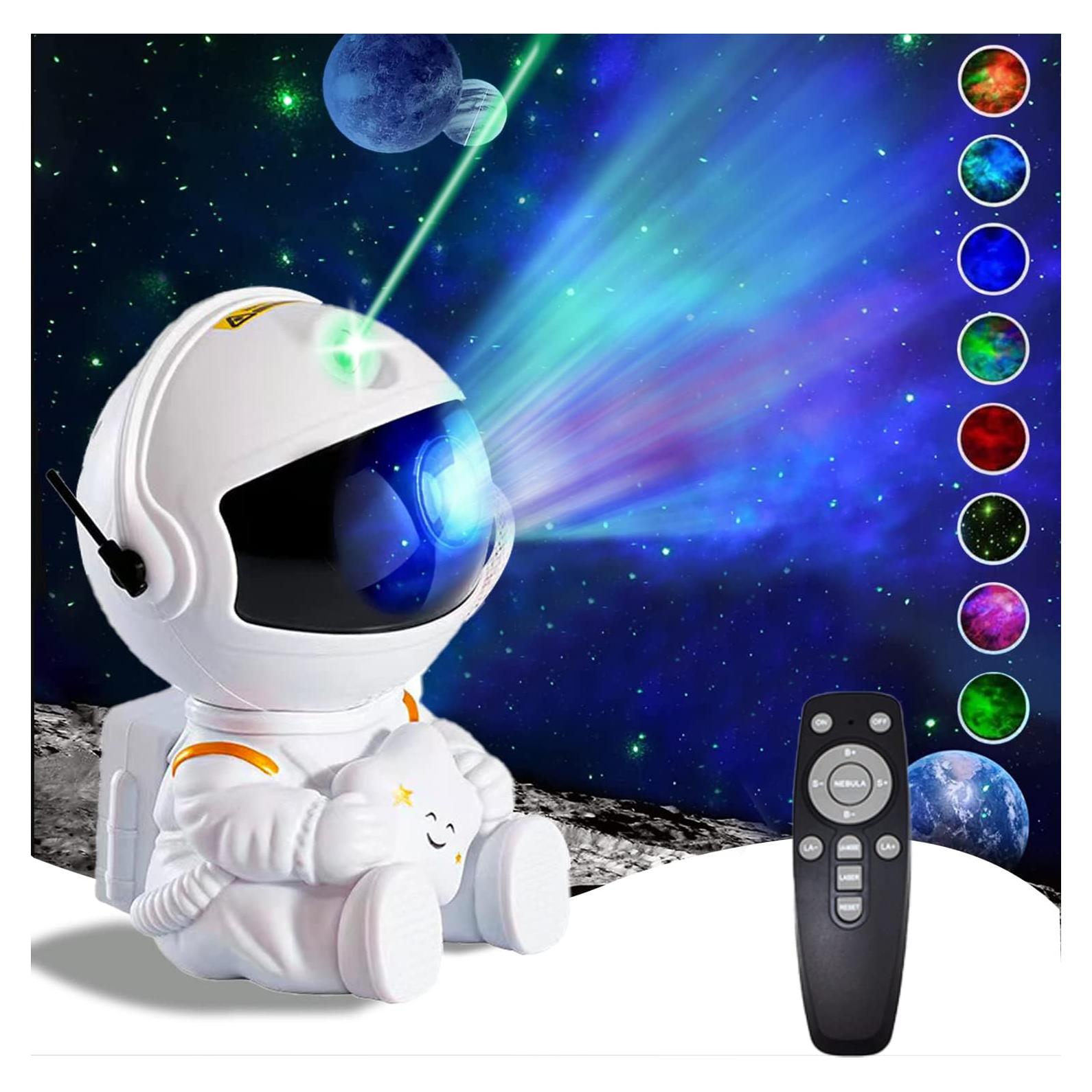 Proyector de Estrellas Astronauta HLKZine, Luz Nocturna 7 Efectos