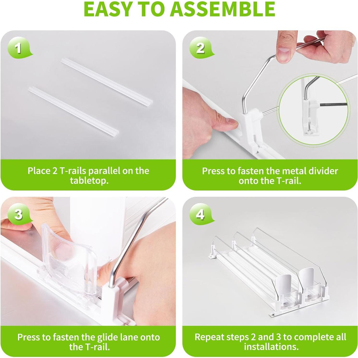 Organizador de Bebidas Coanto para Nevera 10 Latas 2 Filas