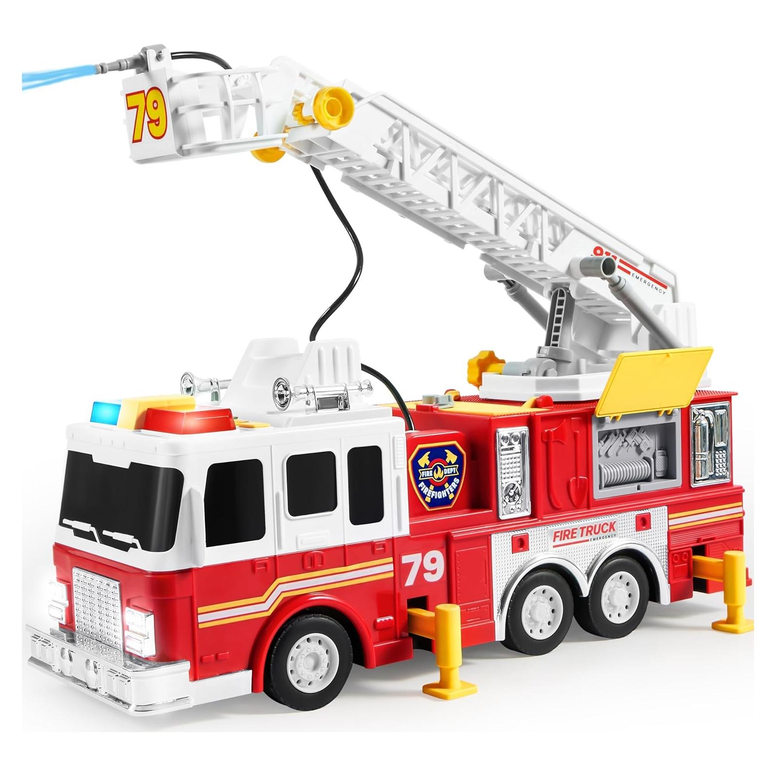 Camión de Bomberos JOYIN Extra Grande con Escalera 83,82 cm