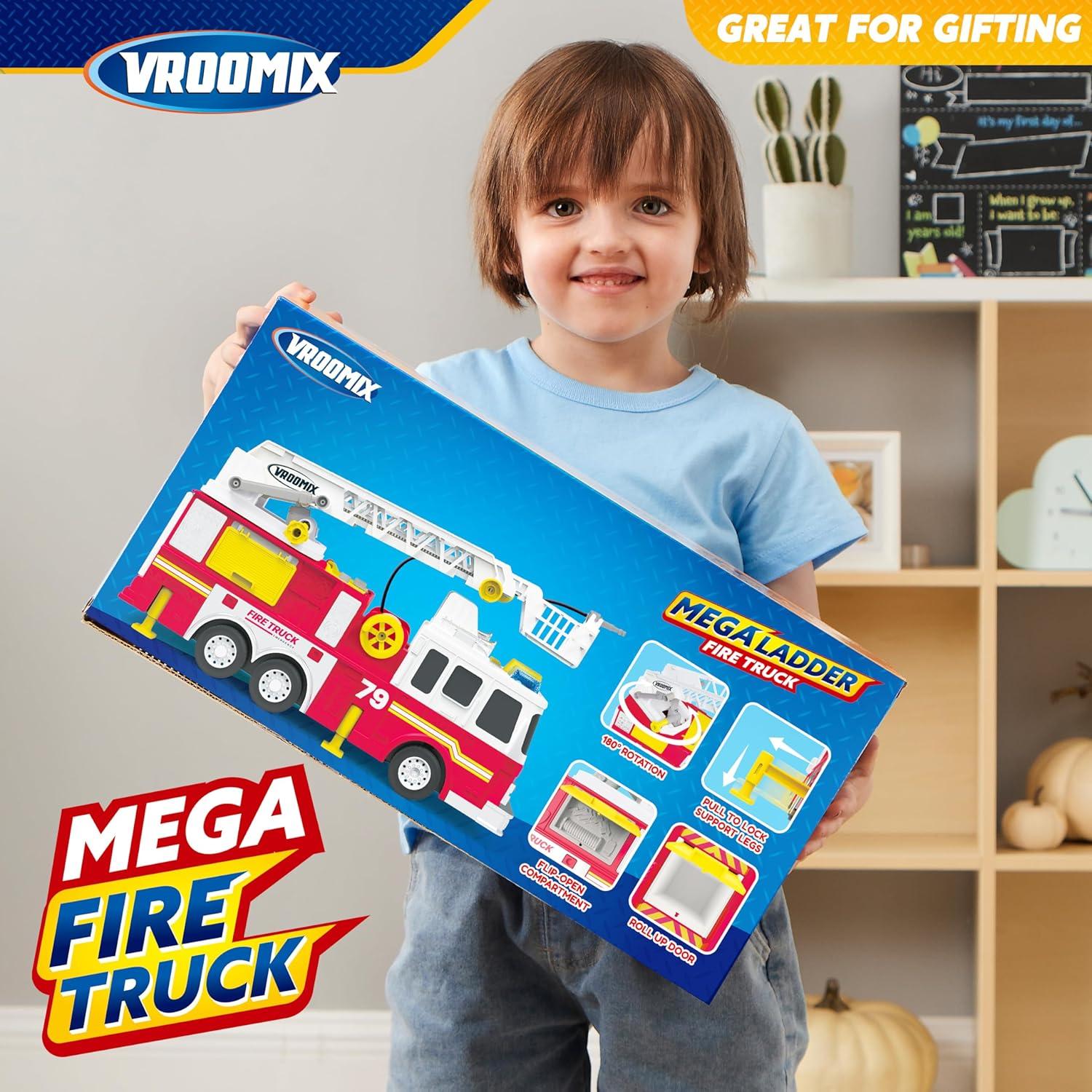 Camión de Bomberos JOYIN Extra Grande con Escalera 83,82 cm