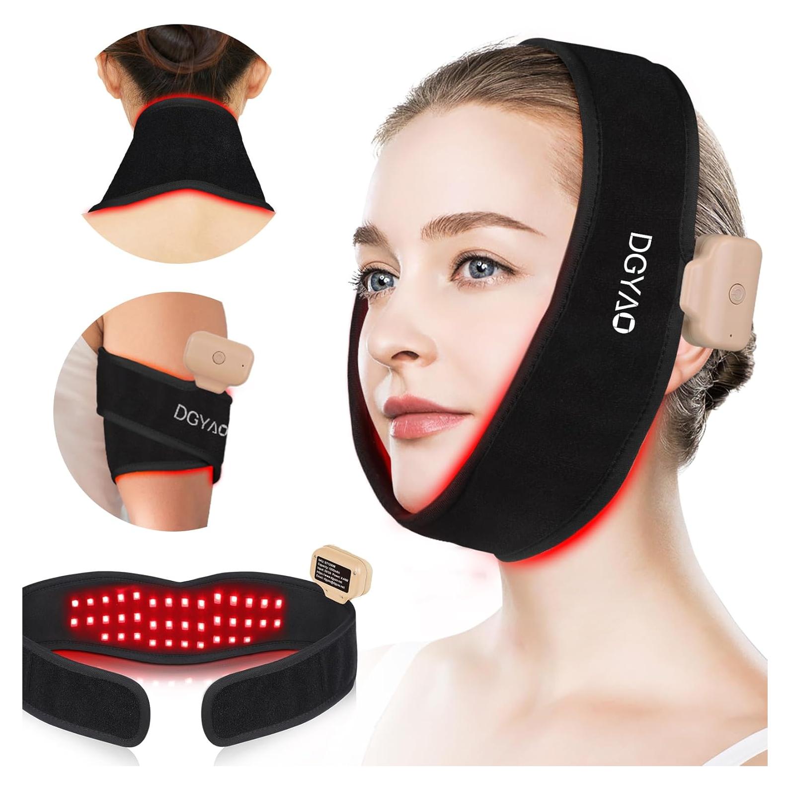 Terapia de Luz Roja Eicolorte LED 8 Colores para Cuello y Barbilla
