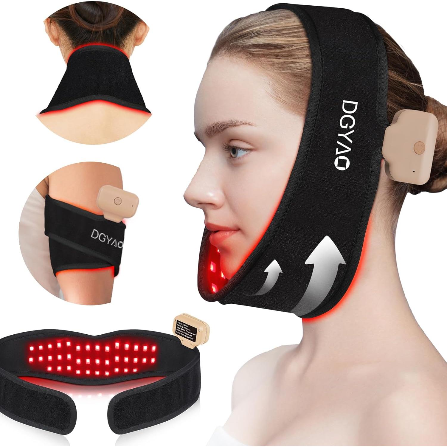 Terapia de Luz Roja Eicolorte LED 8 Colores para Cuello y Barbilla