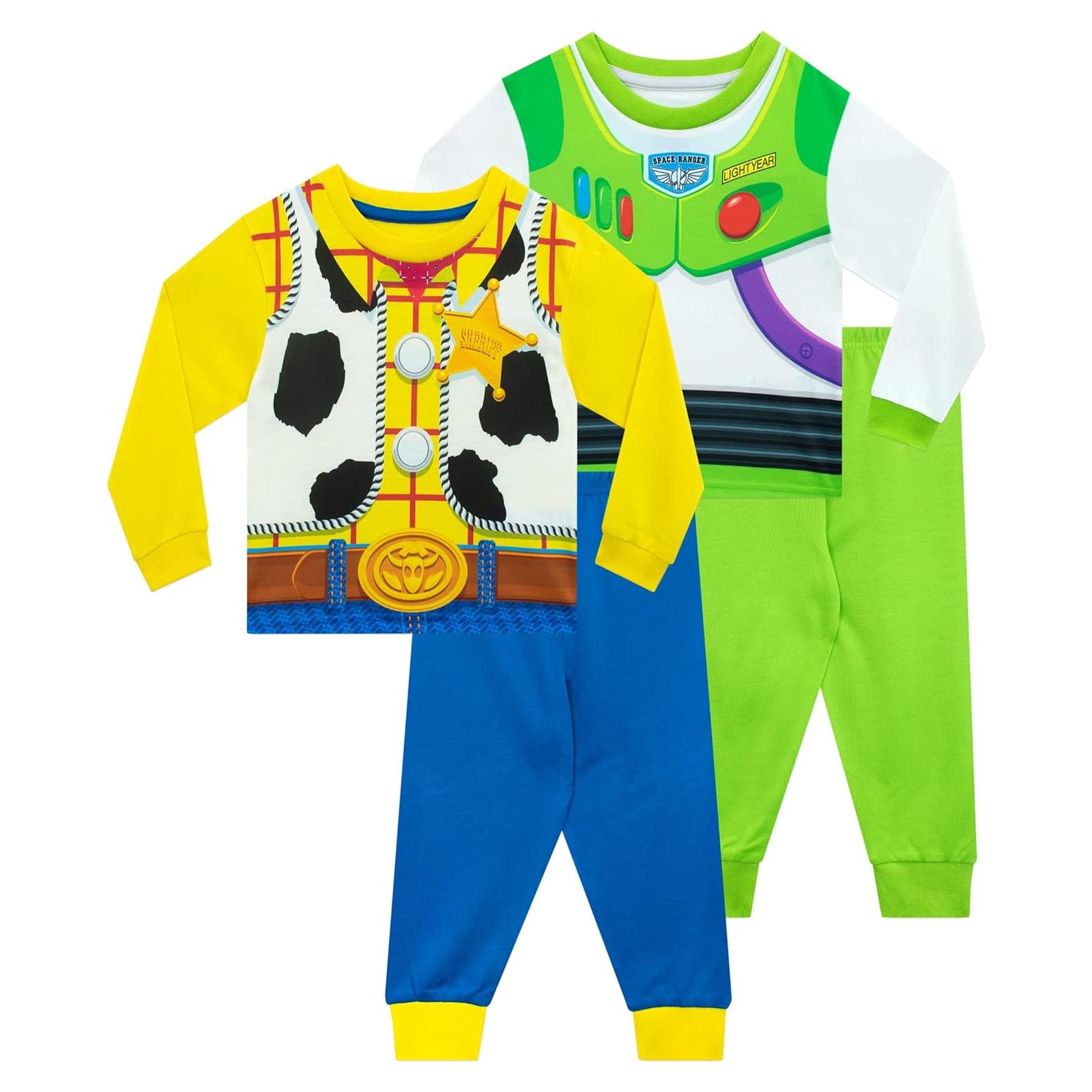 Pijamas de Disney Toy Story para Niños - Woody y Buzz - 2 Piezas