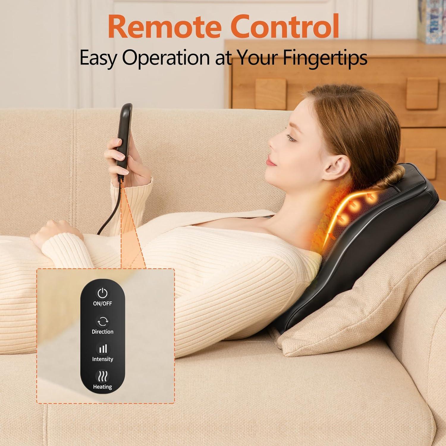 Masajeador de Cuello y Espalda Brelley Shiatsu con Calor