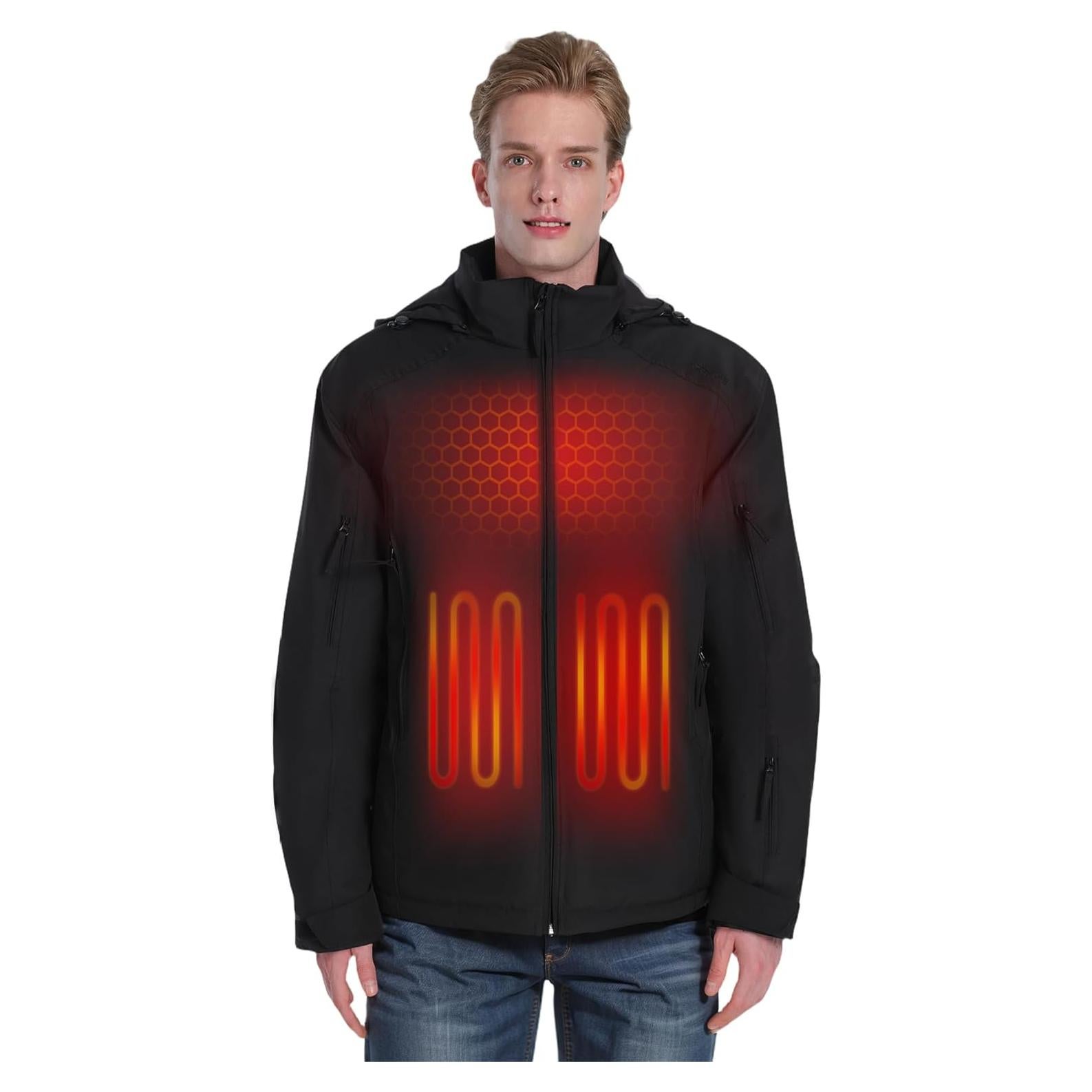 Chaqueta Calentada Unisex Seyola Impermeable 4 Zonas Calor