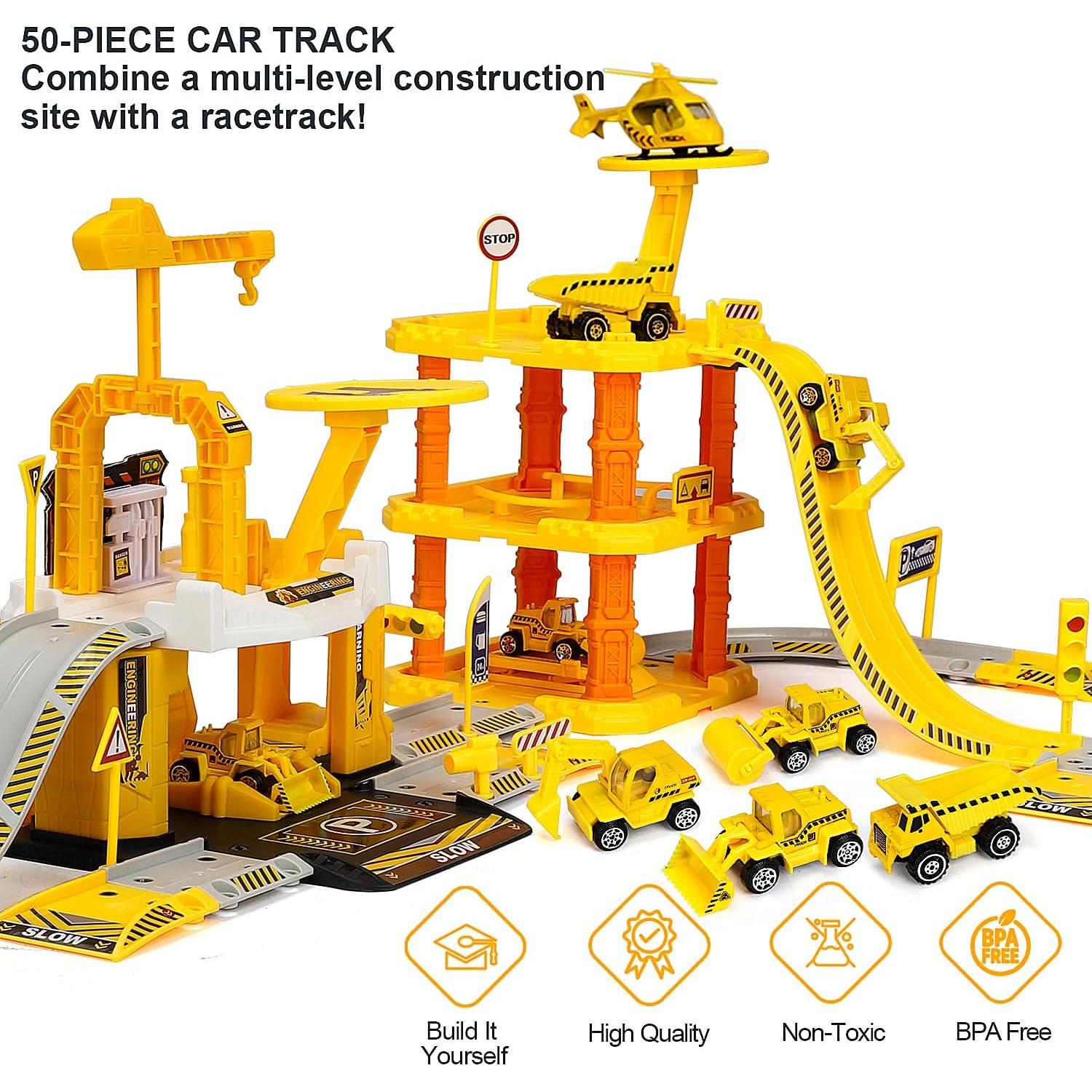 Juego de construcción TOY Life - Vehículos y garaje 50 piezas