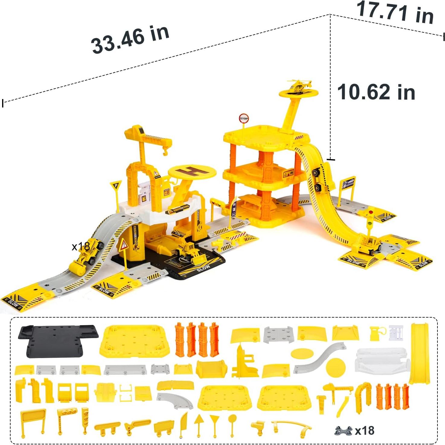 Juego de construcción TOY Life - Vehículos y garaje 50 piezas