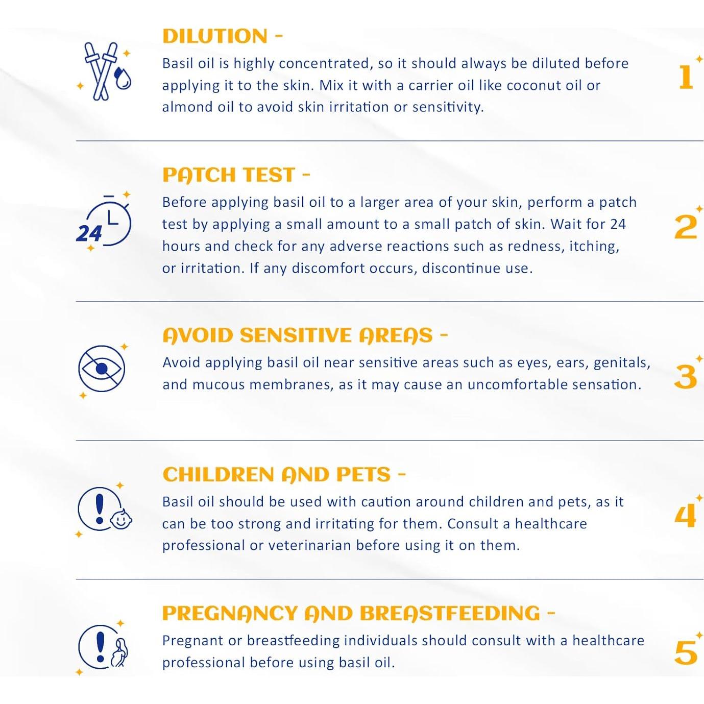 Aceite Esencial de Albahaca HIQILI 30ml 100% Puro y Sin Diluir