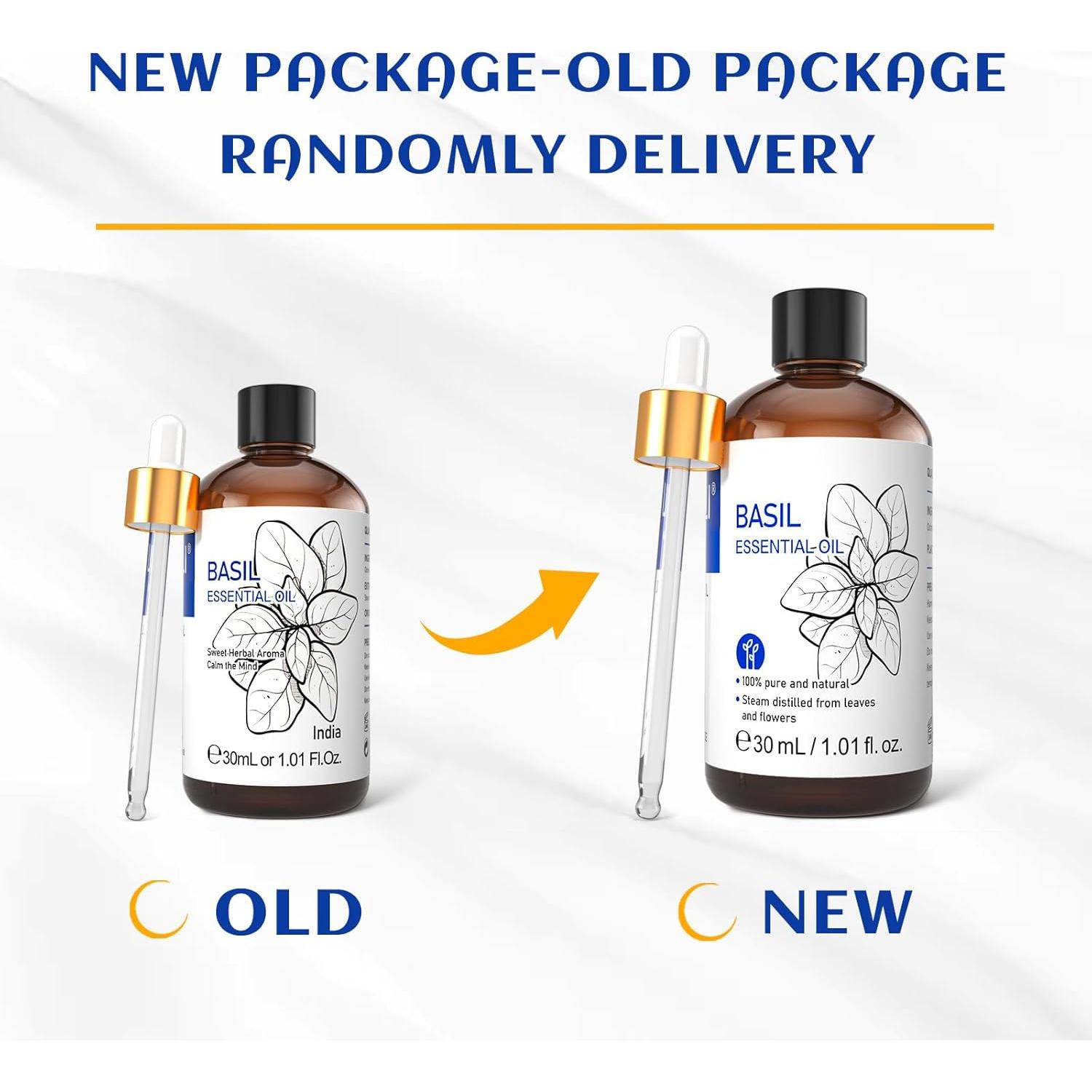 Aceite Esencial de Albahaca HIQILI 30ml 100% Puro y Sin Diluir