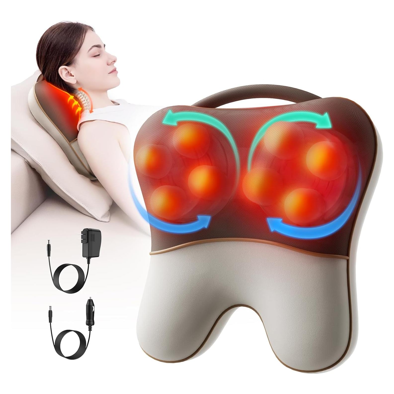 Masajeador de Espalda Comrelax HY-3417 con Calor y 8 Nodos