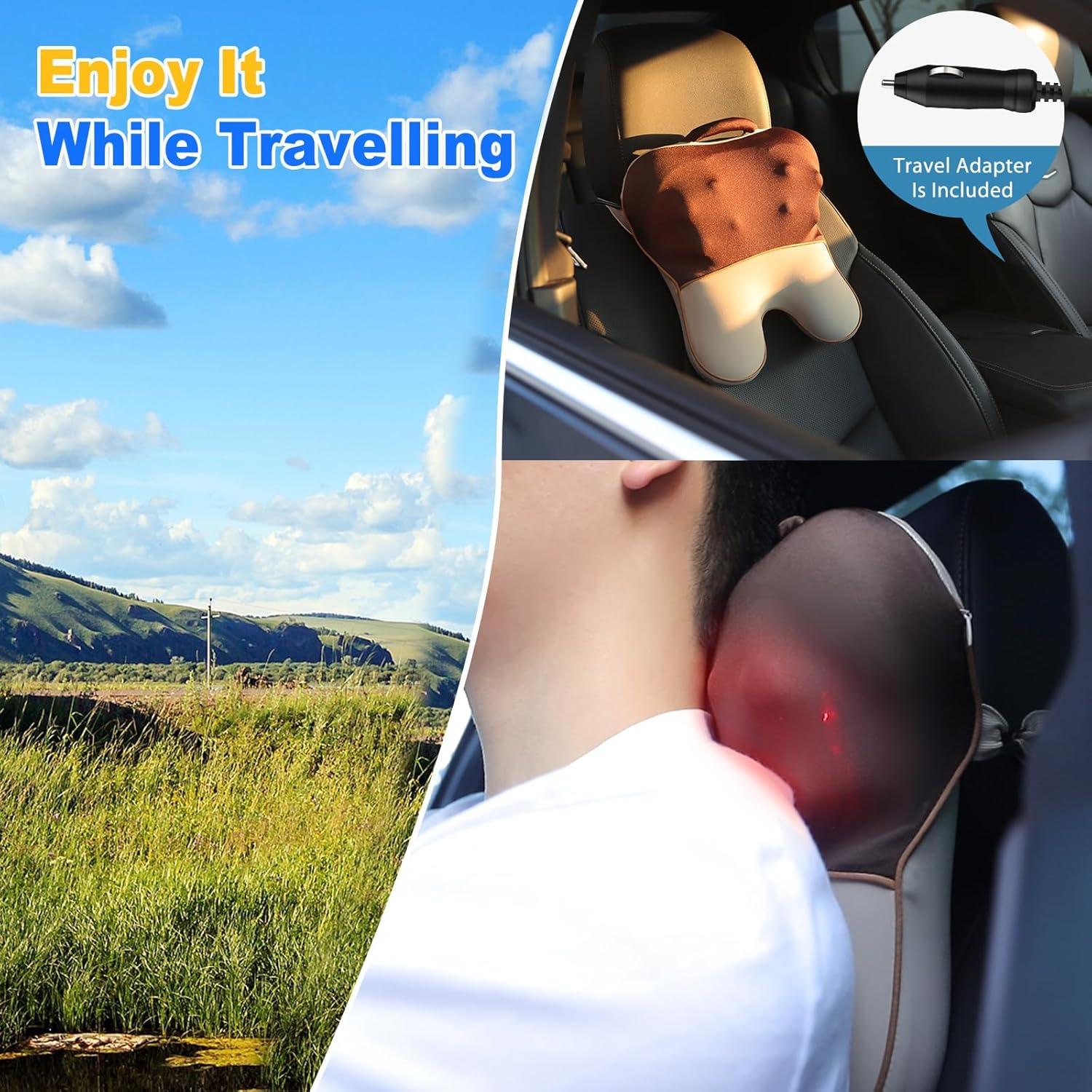 Masajeador de Espalda Comrelax HY-3417 con Calor y 8 Nodos