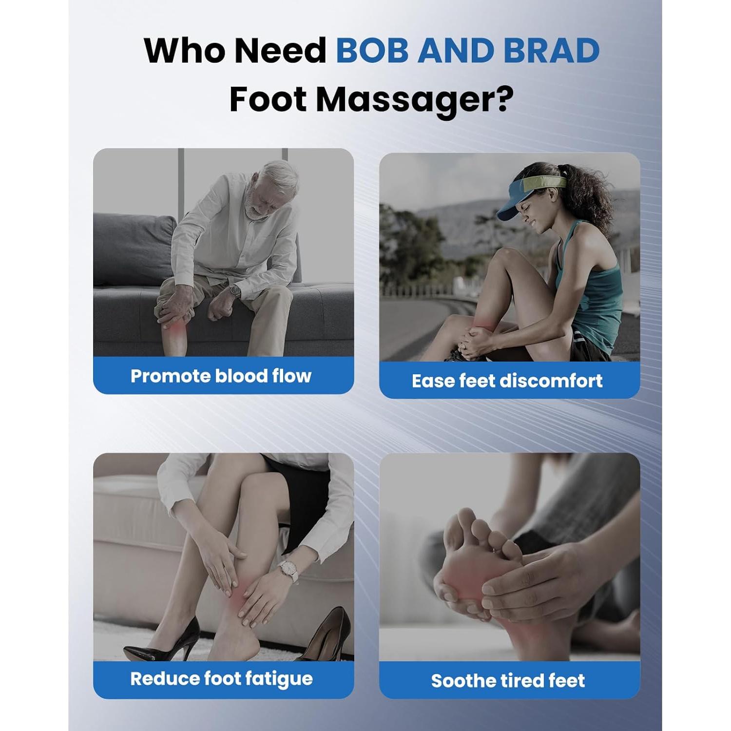 Masajeador de Pies Eléctrico Bob y Brad 721 con Calor