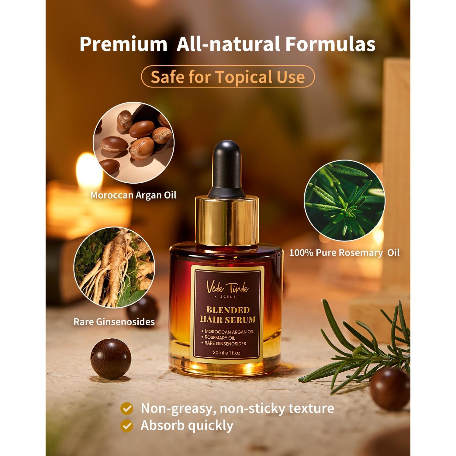 Set de Suero y Aceite Capilar VEDA TINDA para Crecimiento