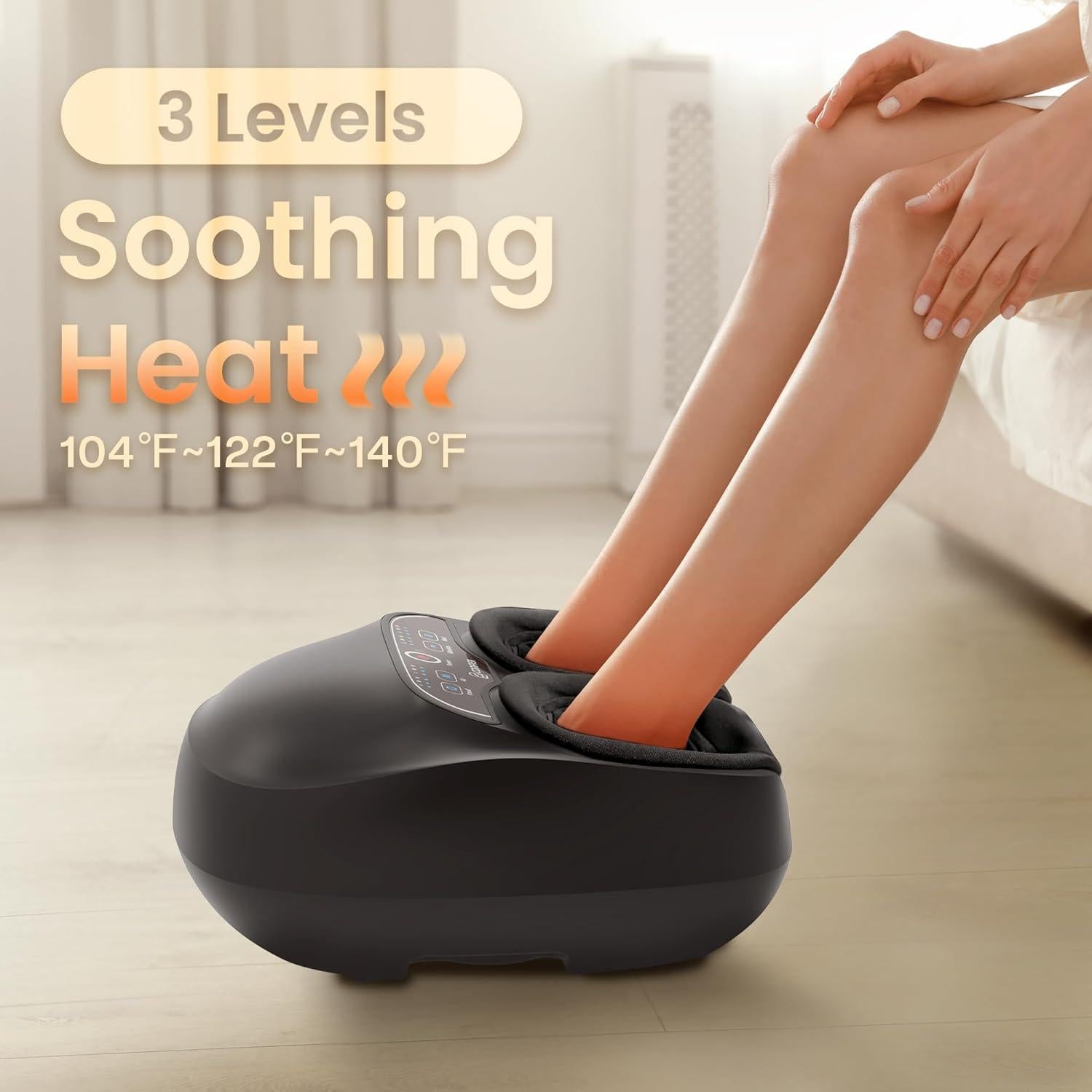Masajeador de Pies COMFIER con Calor y Control Remoto