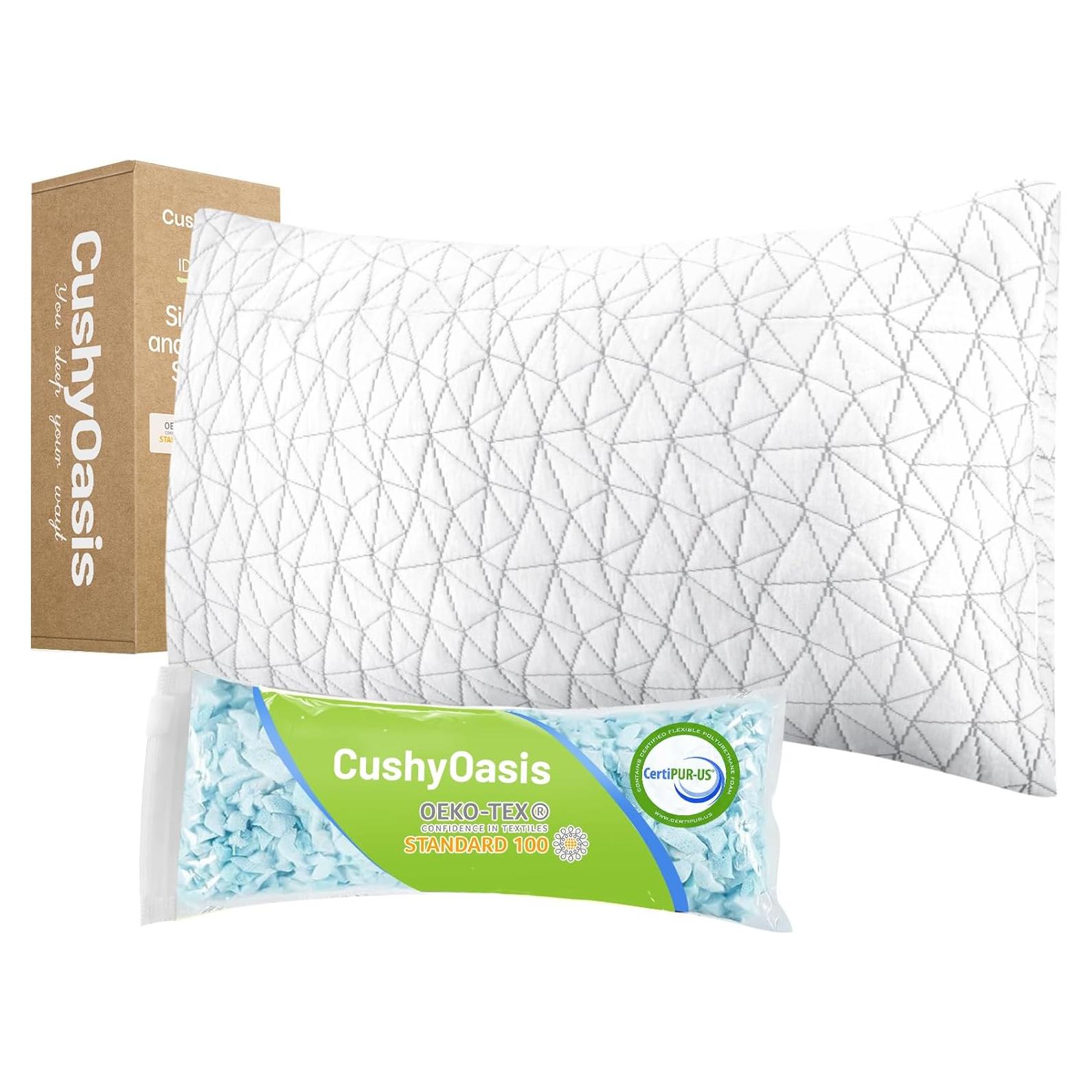 Almohada King CushyOasis Espuma de Memoria Ajustable