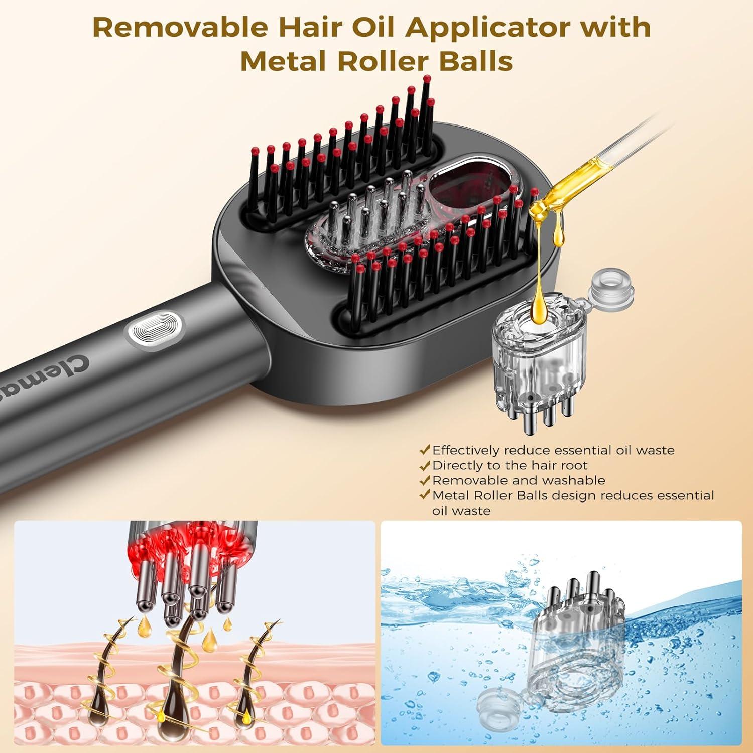 Masajeador de cuero cabelludo Clemas 2 en 1 a prueba de agua