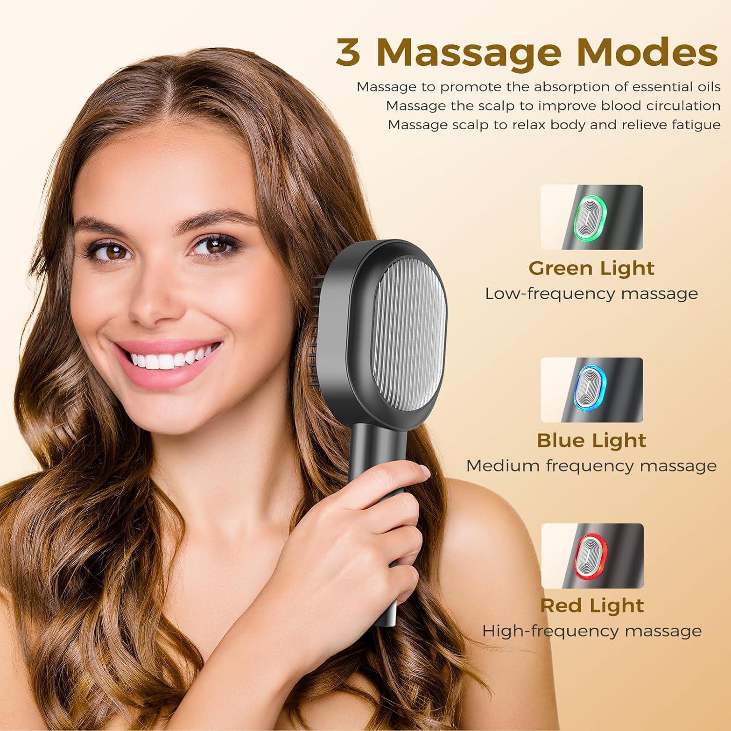 Masajeador de cuero cabelludo Clemas 2 en 1 a prueba de agua