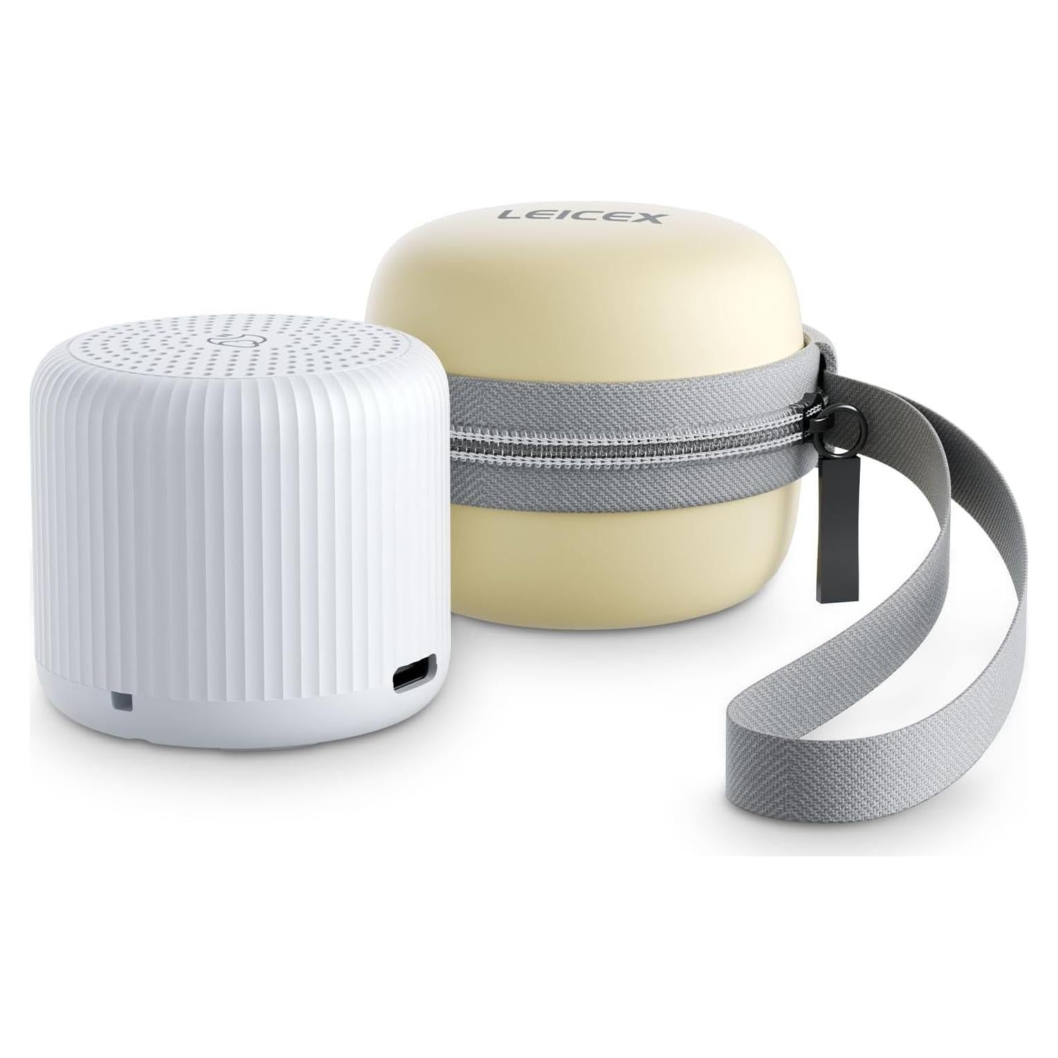Portable Sound Machine + Travel Case, Mini White Noise Machine for Sleeping & Travel Case