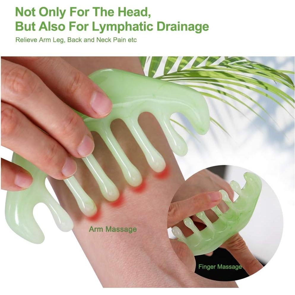 2 Piezas Peine de Masaje Airogym para Cuero Cabelludo