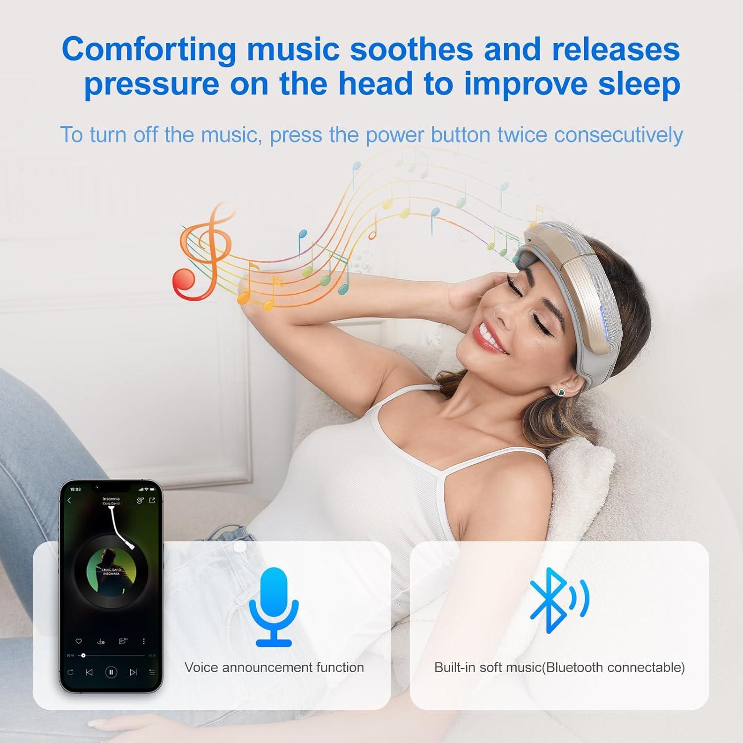 Masajeador de Cabeza Eléctrico HMMSYLVA 5 Modos y Calor