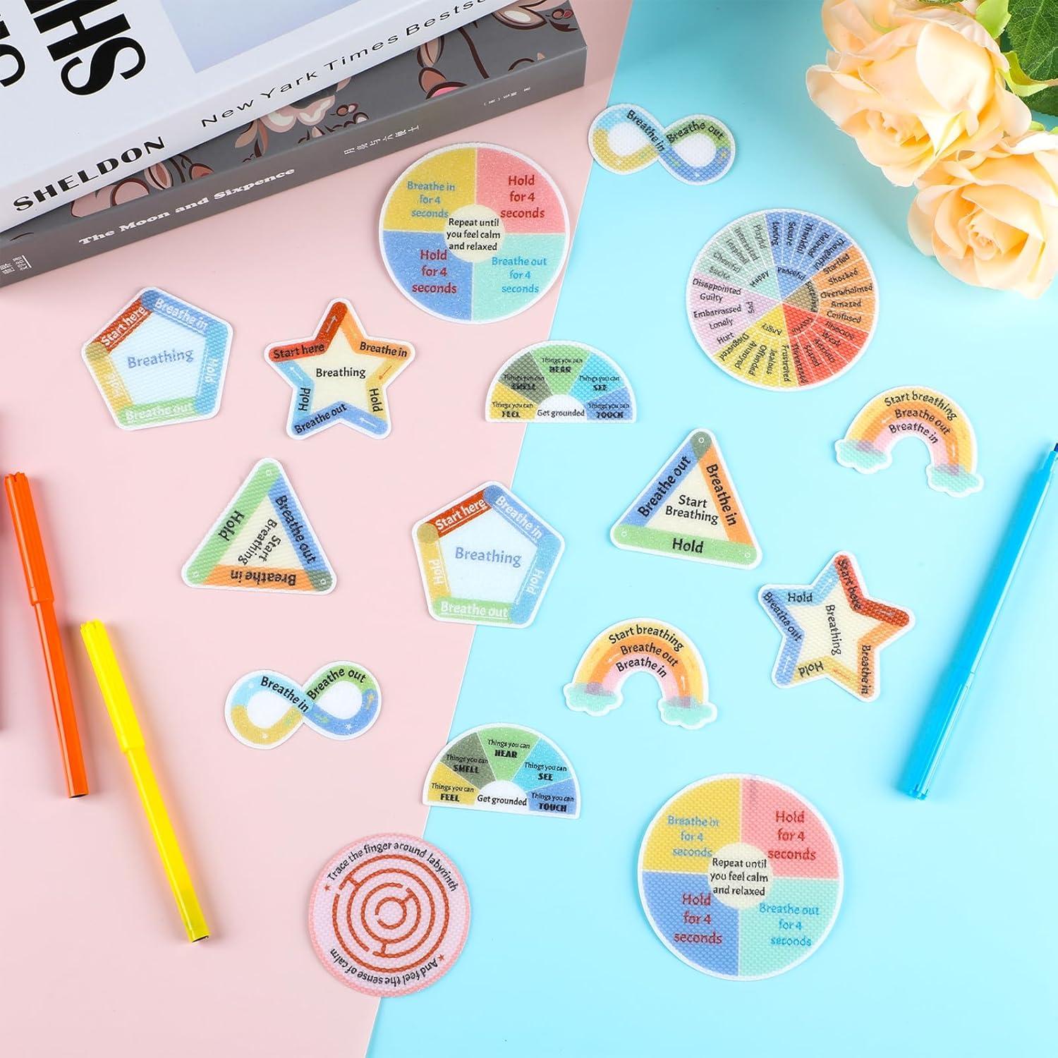 48 Stickers Sensitivos Reutilizables ZOIIWA Anti Estrés