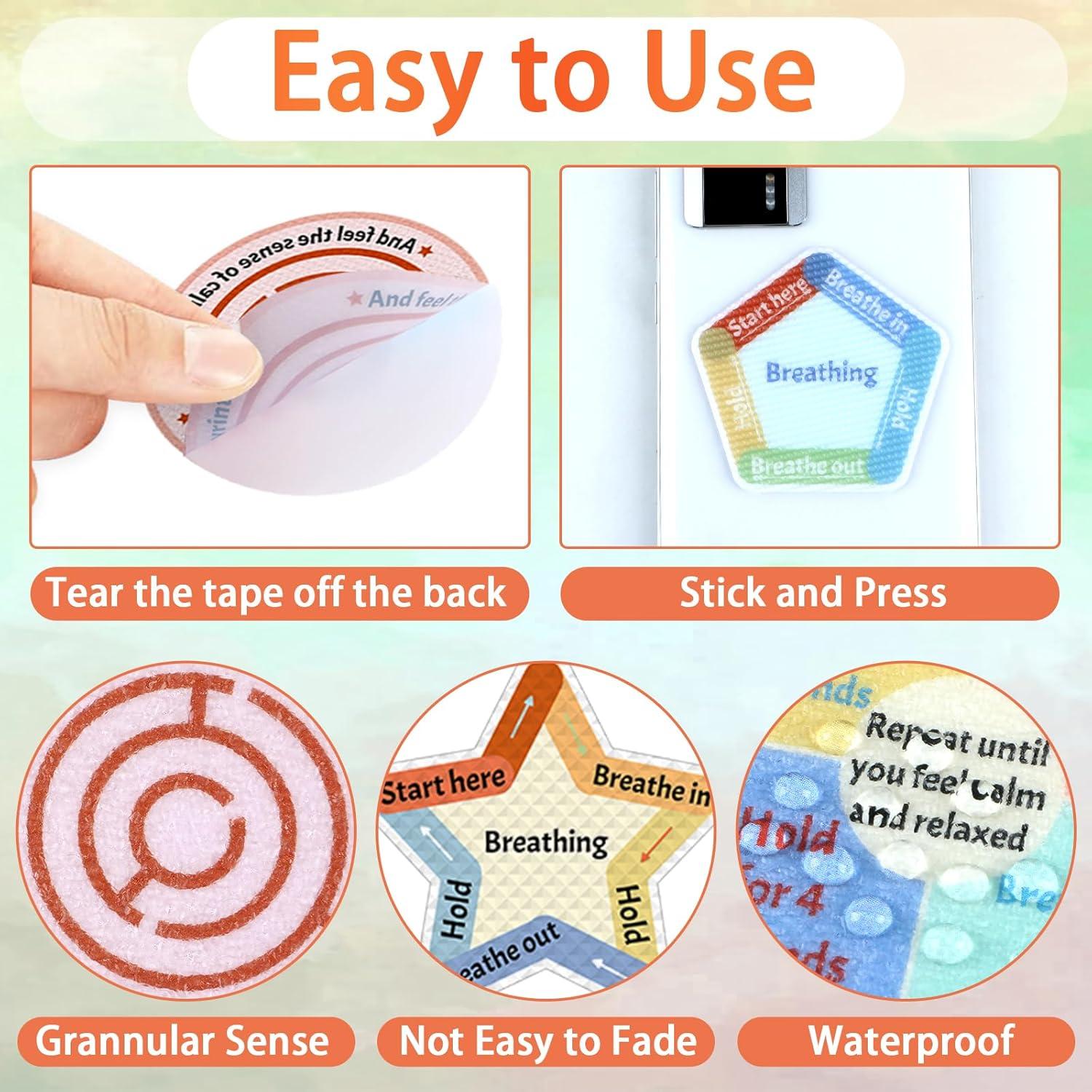 48 Stickers Sensitivos Reutilizables ZOIIWA Anti Estrés