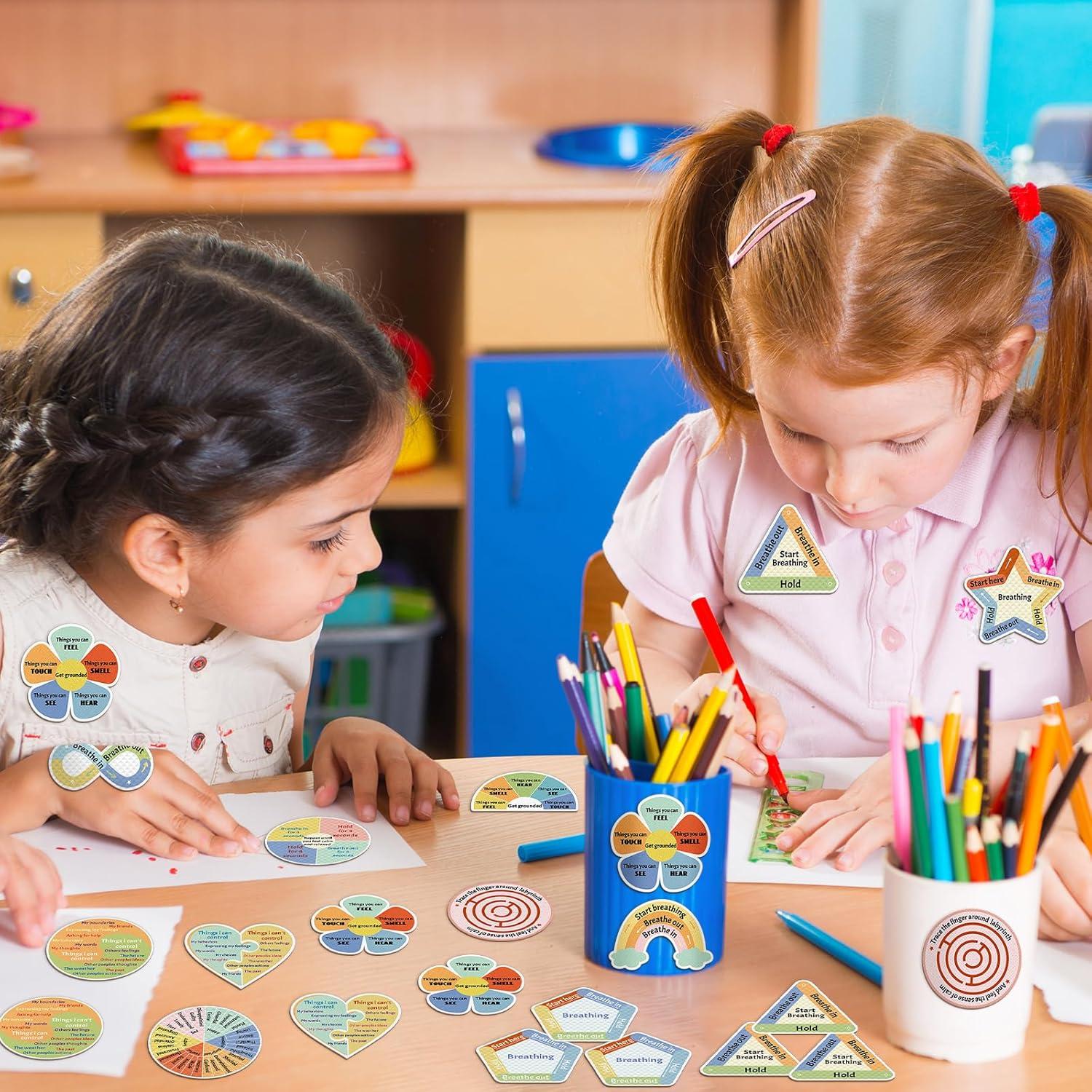 48 Stickers Sensitivos Reutilizables ZOIIWA Anti Estrés