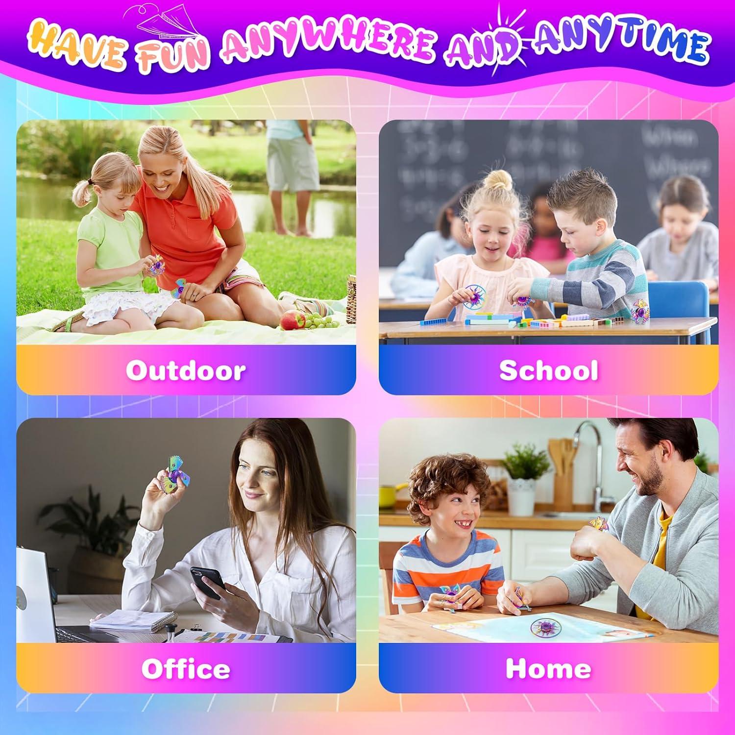 Paquete de 12 Spinners de Metal Aliviadores de Estrés YWRZ