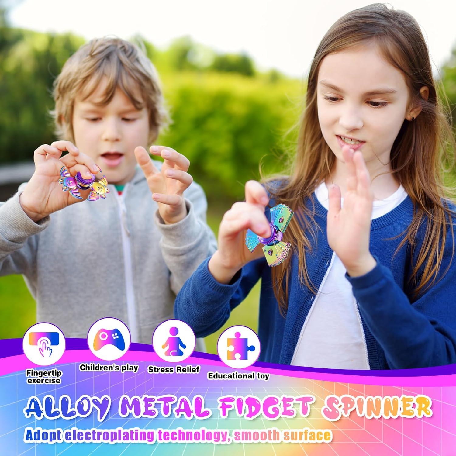 Paquete de 12 Spinners de Metal Aliviadores de Estrés YWRZ