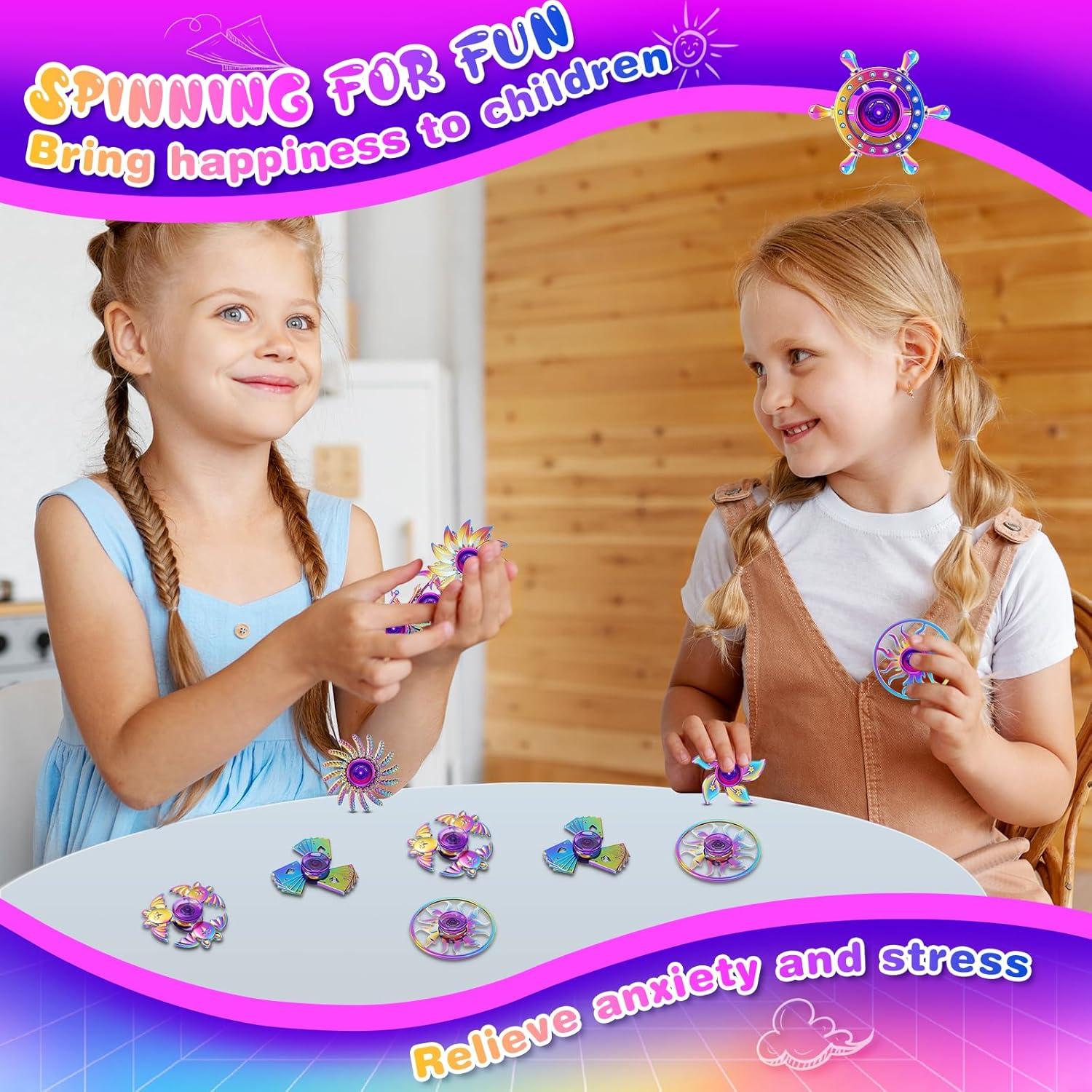 Paquete de 12 Spinners de Metal Aliviadores de Estrés YWRZ