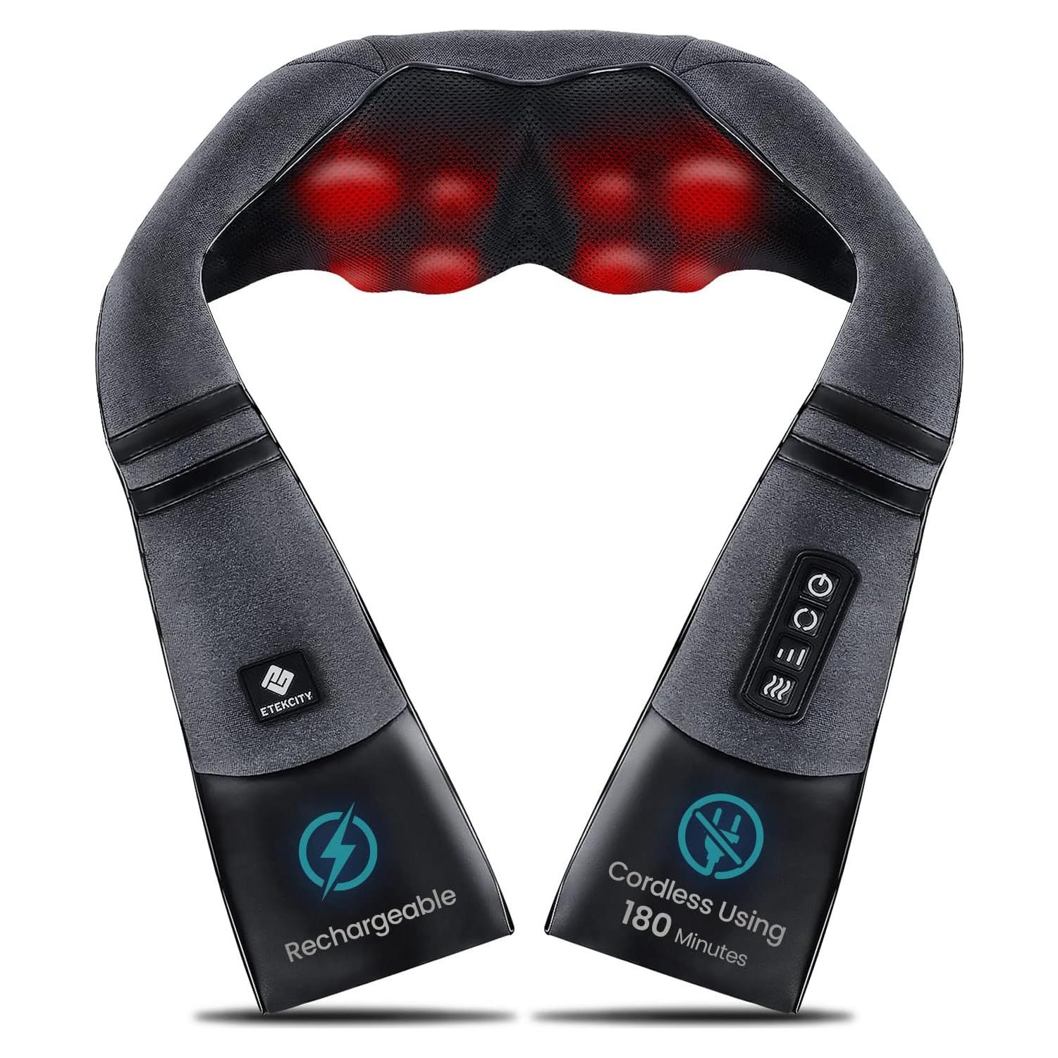 Masajeador de Cuello Inalámbrico Etekcity con Calor 8 Nodos