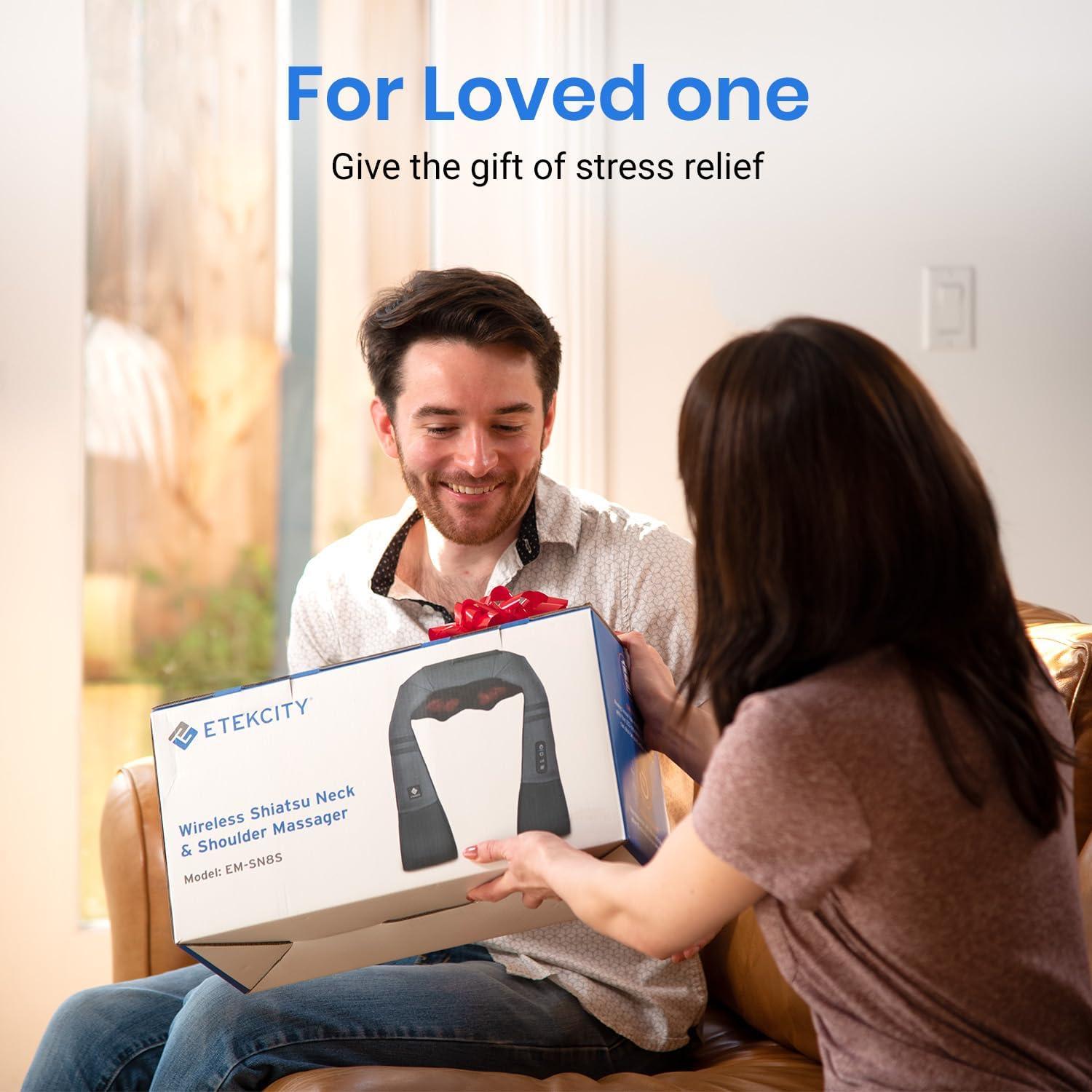 Masajeador de Cuello Inalámbrico Etekcity con Calor 8 Nodos