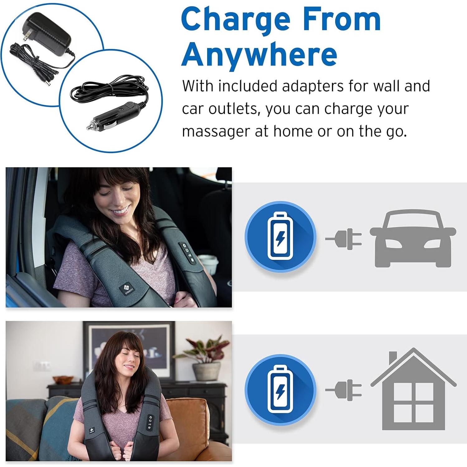 Masajeador de Cuello Inalámbrico Etekcity con Calor 8 Nodos