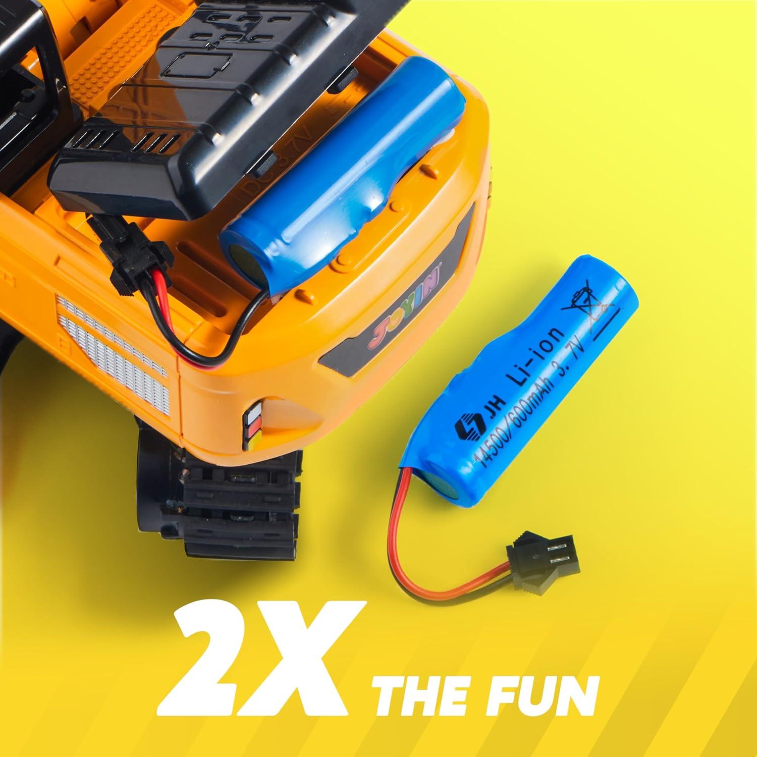 Excavadora RC Joyin 2.4GHz con Luz para Niños 3-12 Años