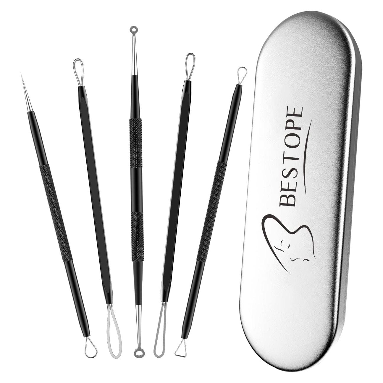 Kit Removedor de Puntos Negros TAYTHI - 5 Herramientas Acero Inoxidable