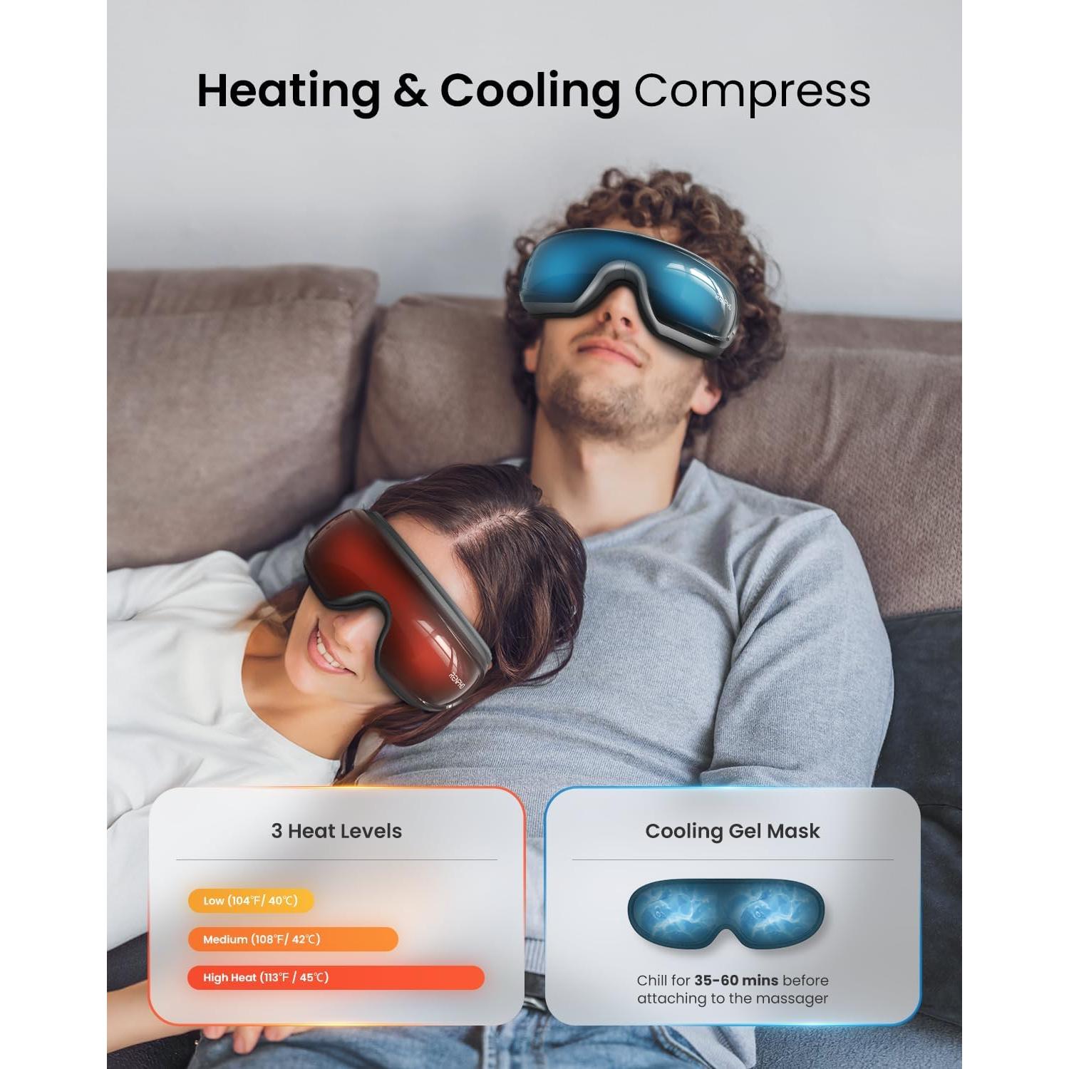 Masajeador de Ojos RENPHO Eyeris 3 con Calor y Enfriamiento