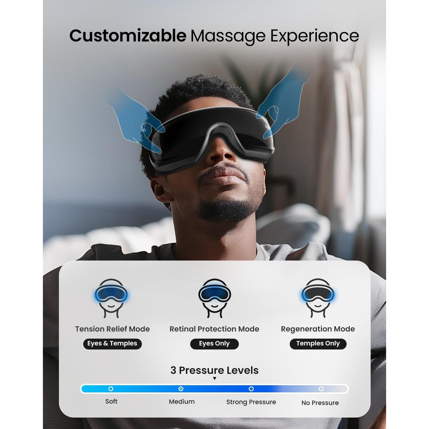 Masajeador de Ojos RENPHO Eyeris 3 con Calor y Enfriamiento