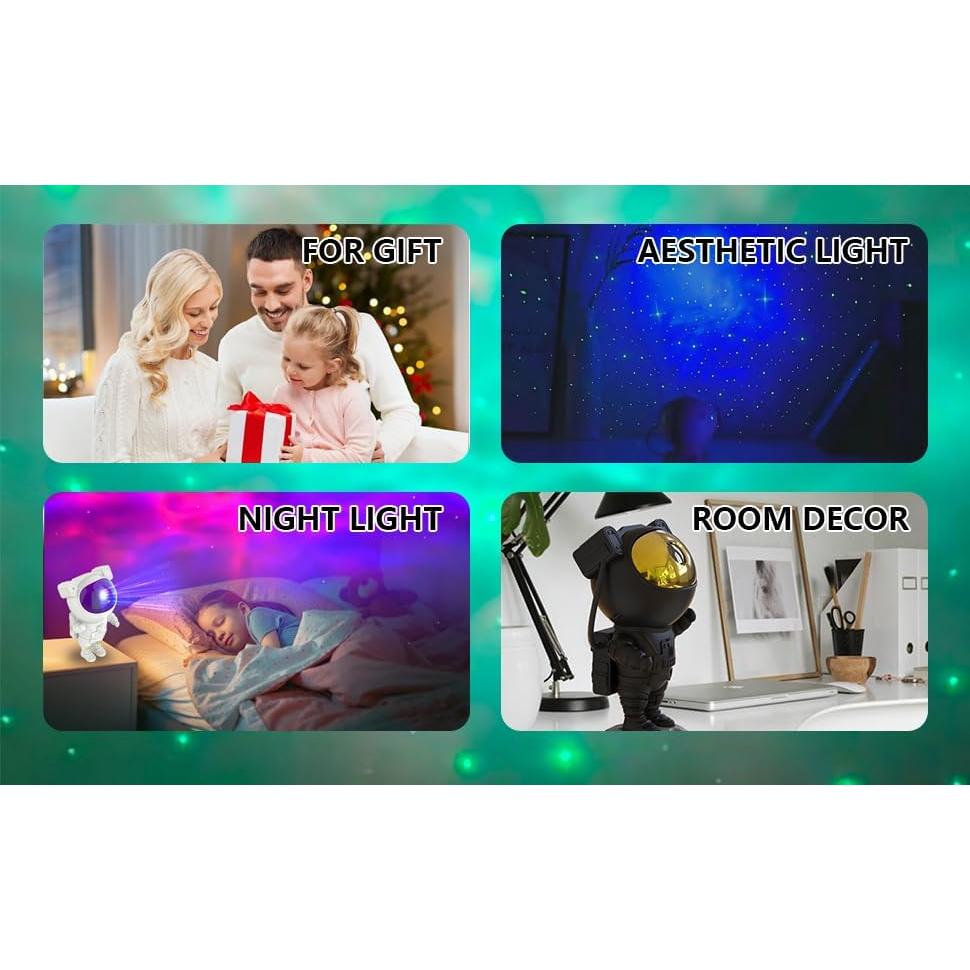 Proyector de Estrellas WHD Astronauta con Control Remoto 21.5cm