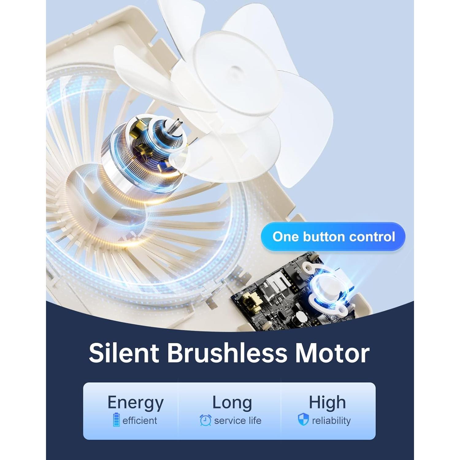 Ventilador de Escritorio TriPole KW59P USB 3 Velocidades Beige