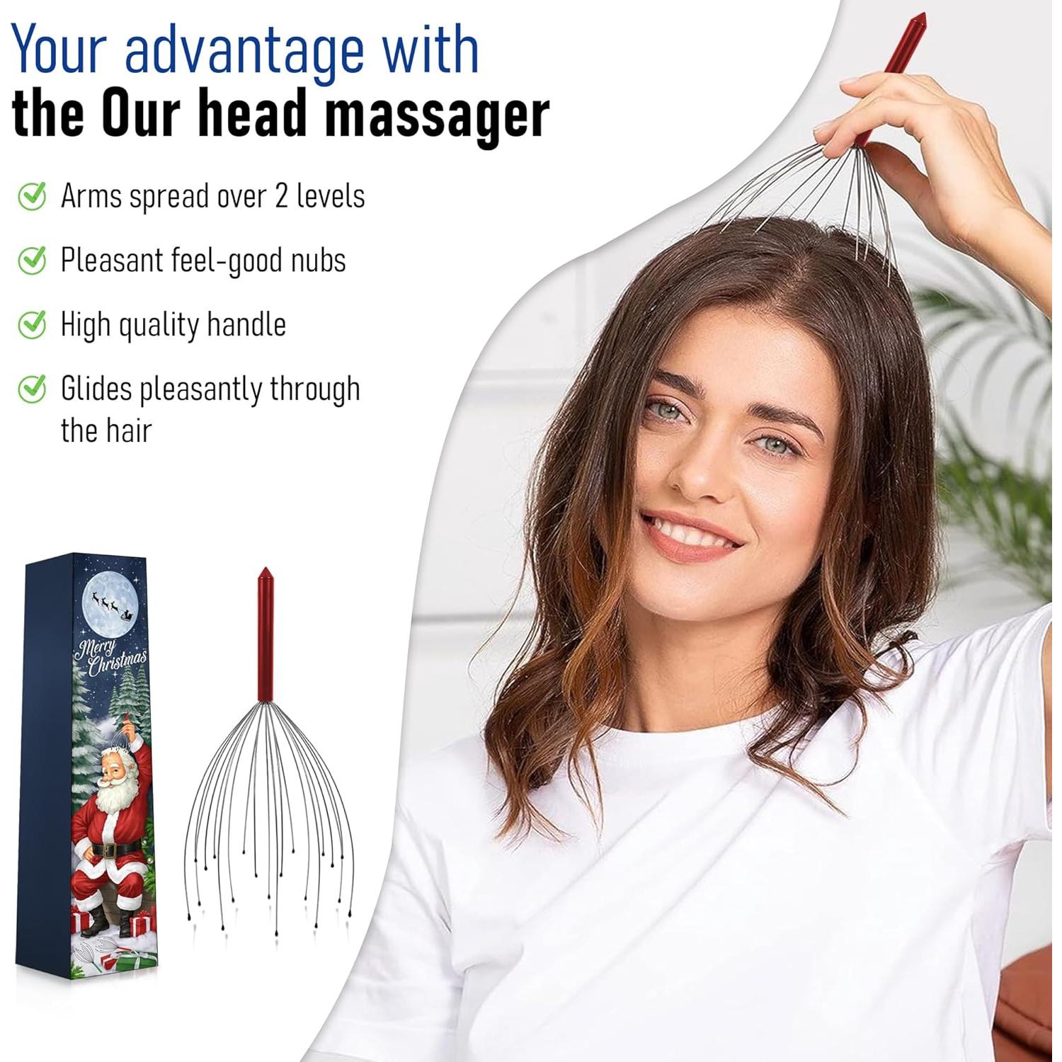 Masajeador de Cabeza ZFFIO SM para Relajación Instantánea