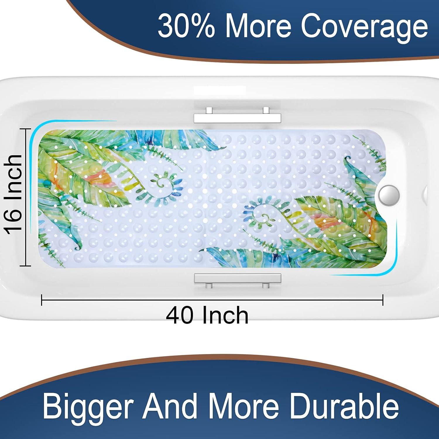 Alfombra de Ducha Antideslizante Yimobra 101.6x40.6 cm Plátano