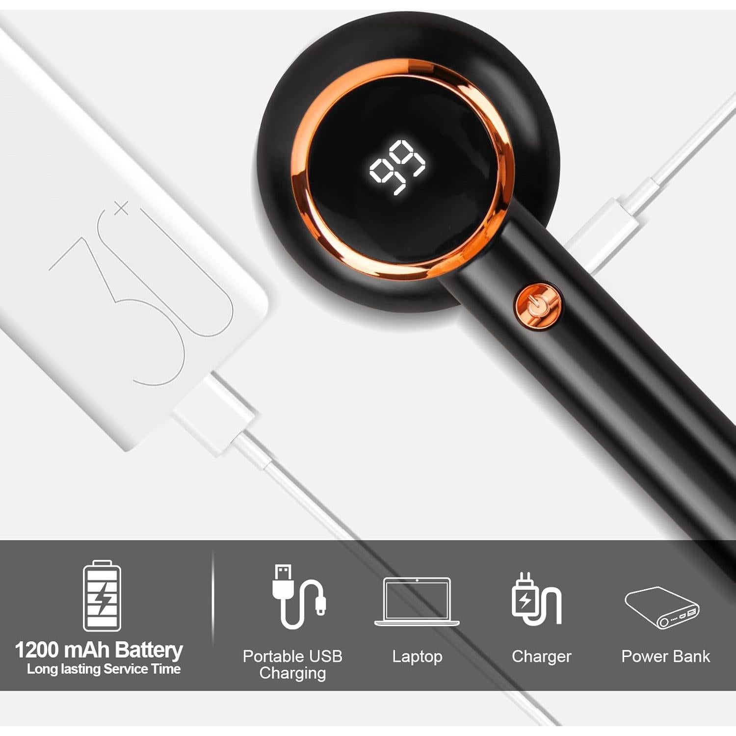 Quitapelusas eléctrico TEKI TKBX806B recargable USB 6 cuchillas