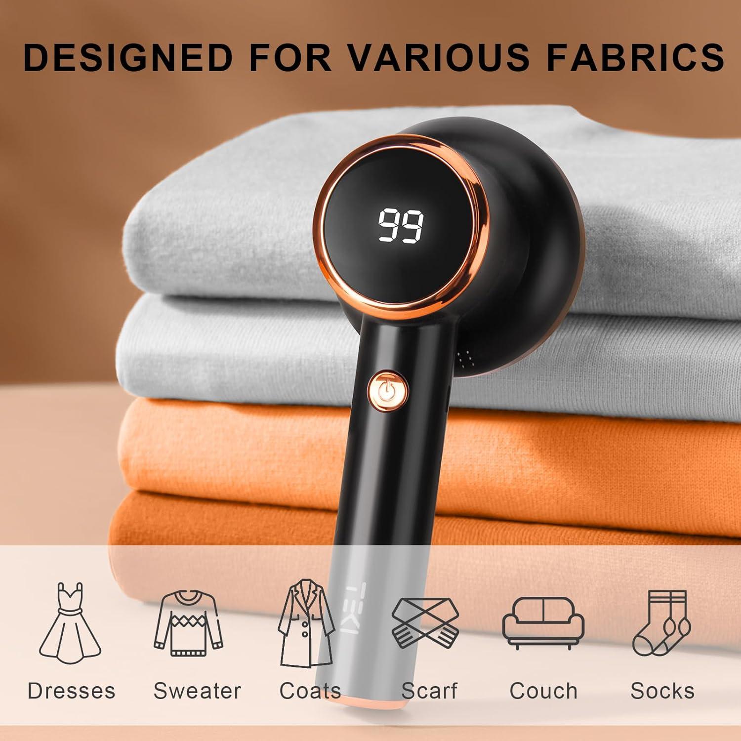 Quitapelusas eléctrico TEKI TKBX806B recargable USB 6 cuchillas