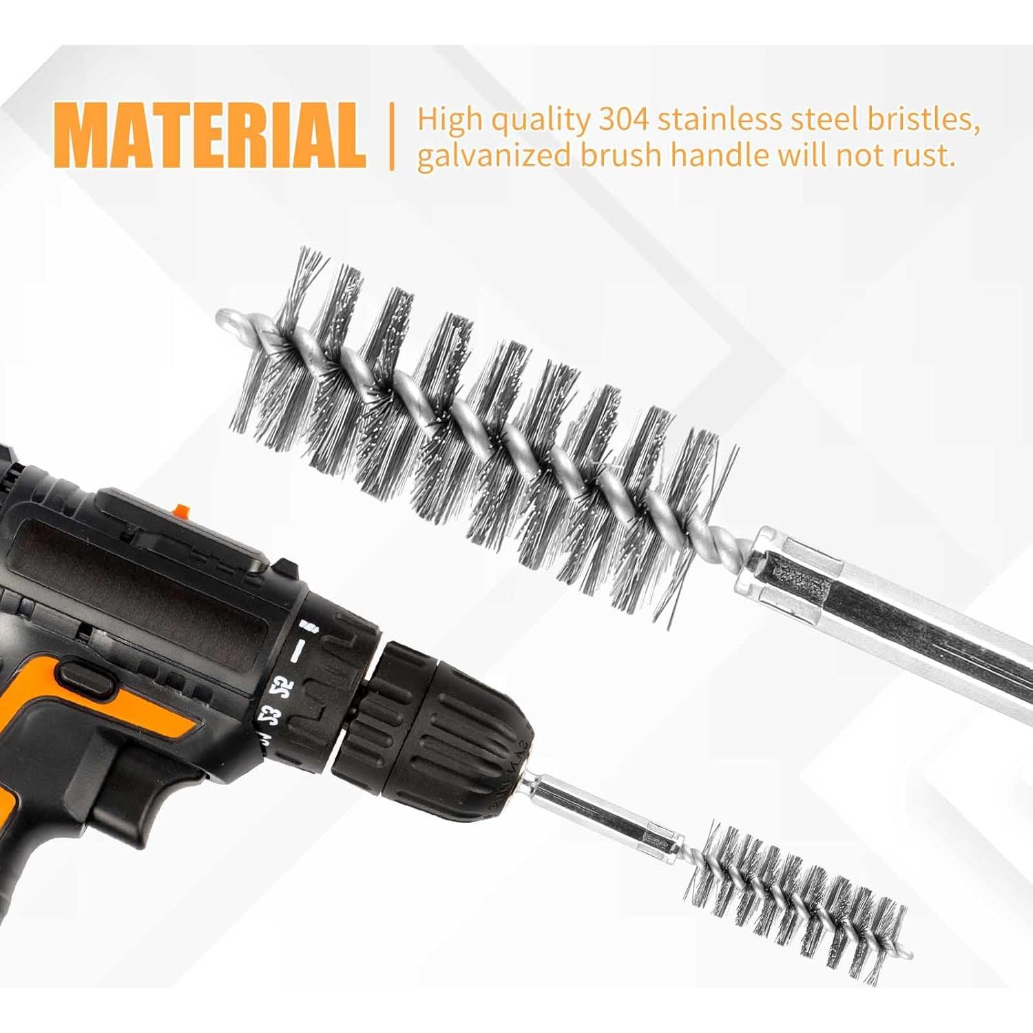 Juego de cepillos de limpieza AOKLIT 6 piezas acero inoxidable