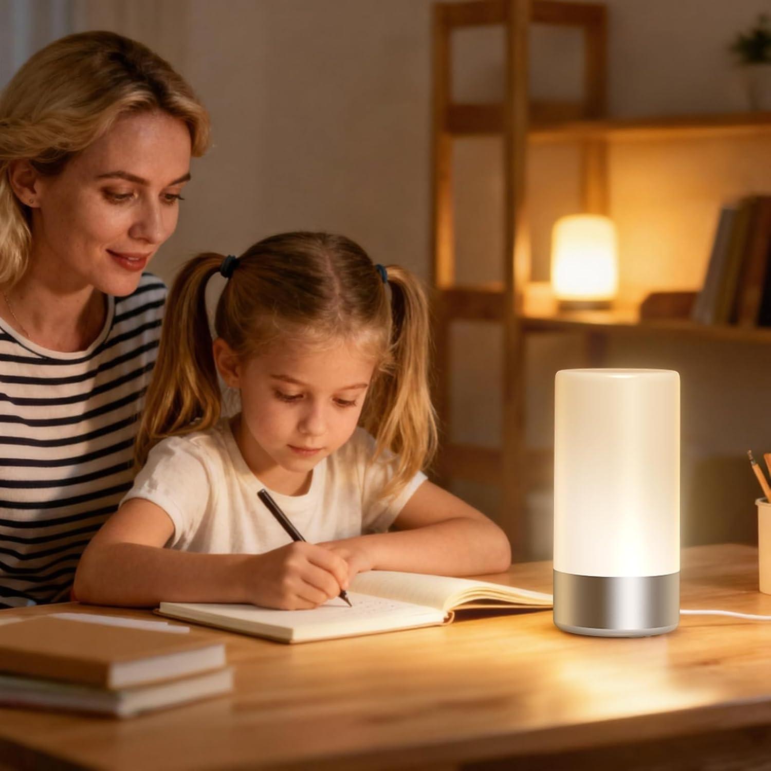 Lámpara de Mesa Táctil LED Famigreta T6 RGB 3 Niveles