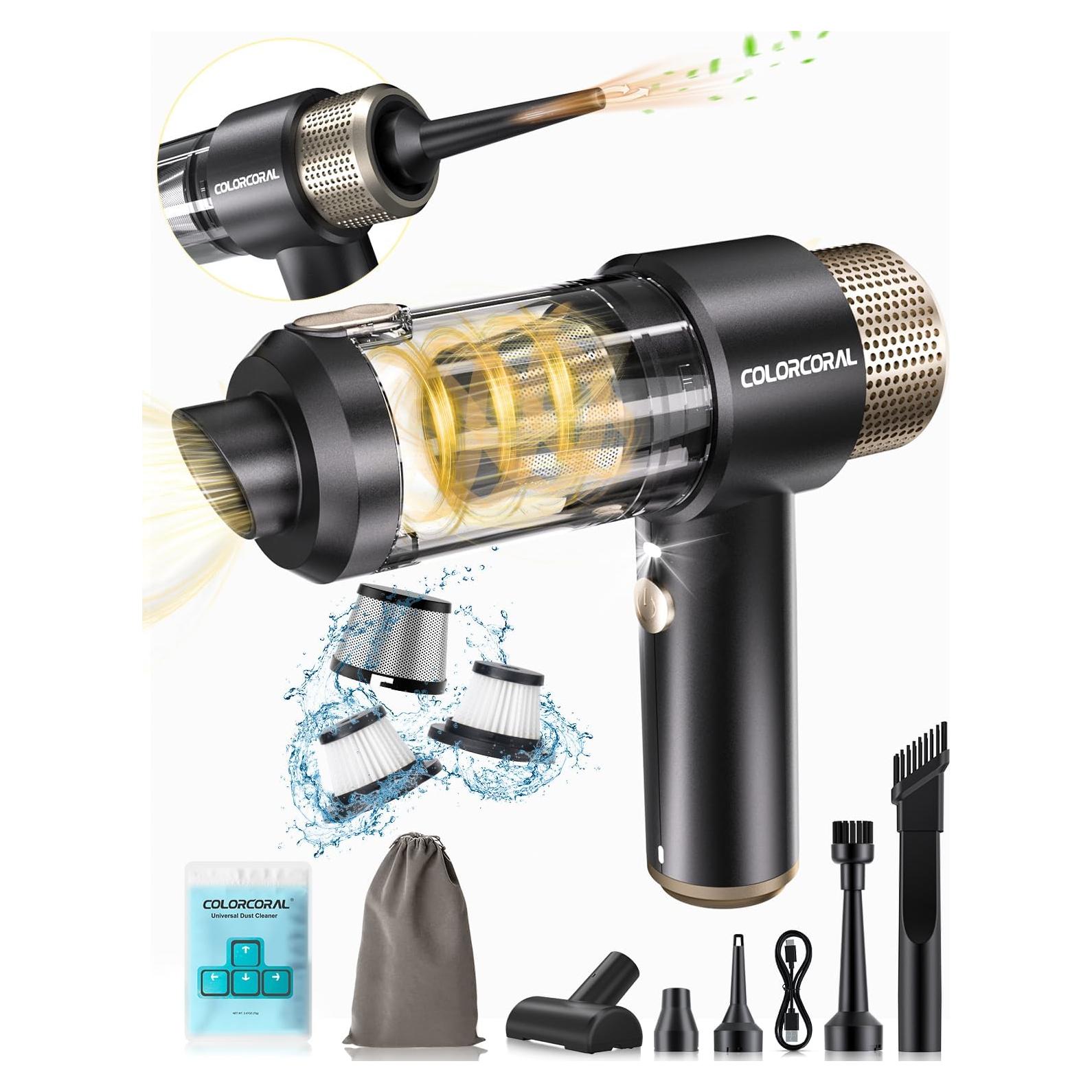 Aspiradora Portátil Inalámbrica COLORCORAL VCM008 60W 20min